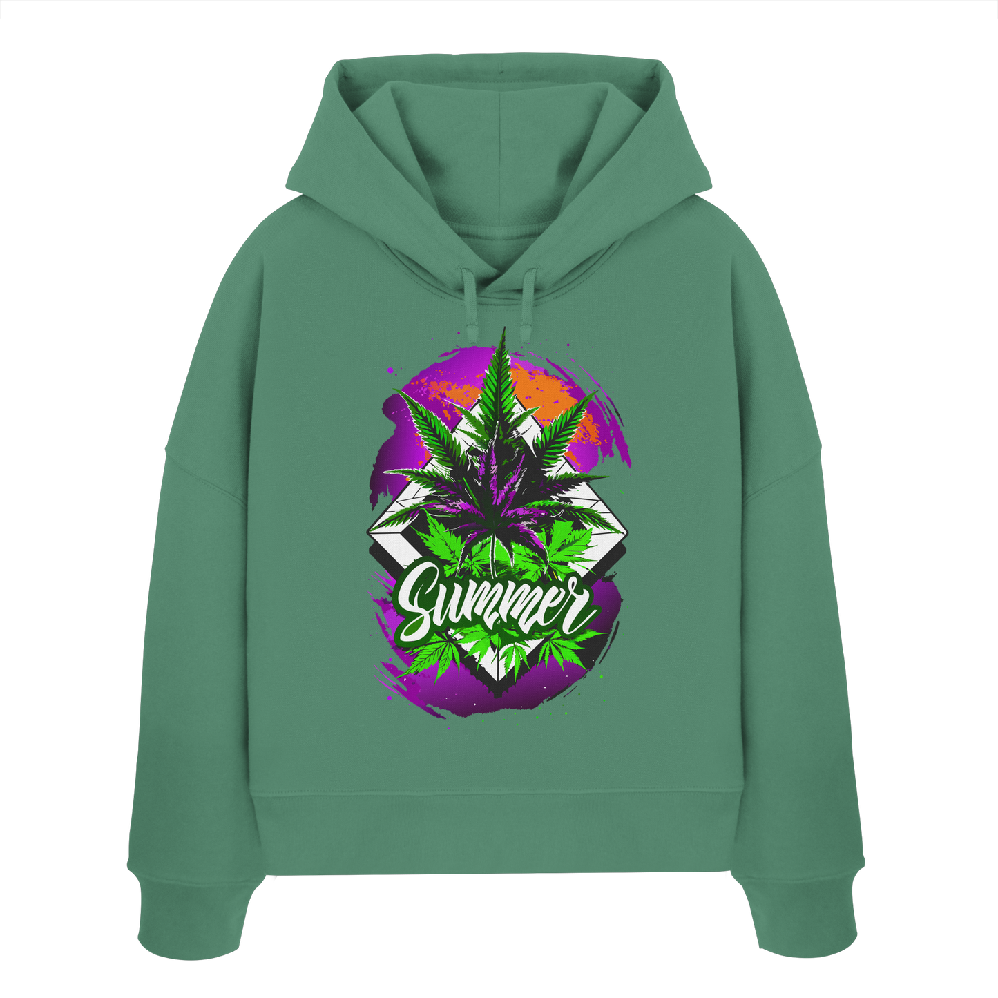 Purple Summer - Ladies Boxcut Hoodie