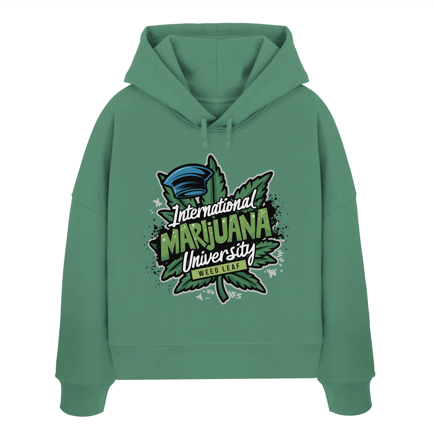 Marijuana University - Ladies Boxcut Hoodie