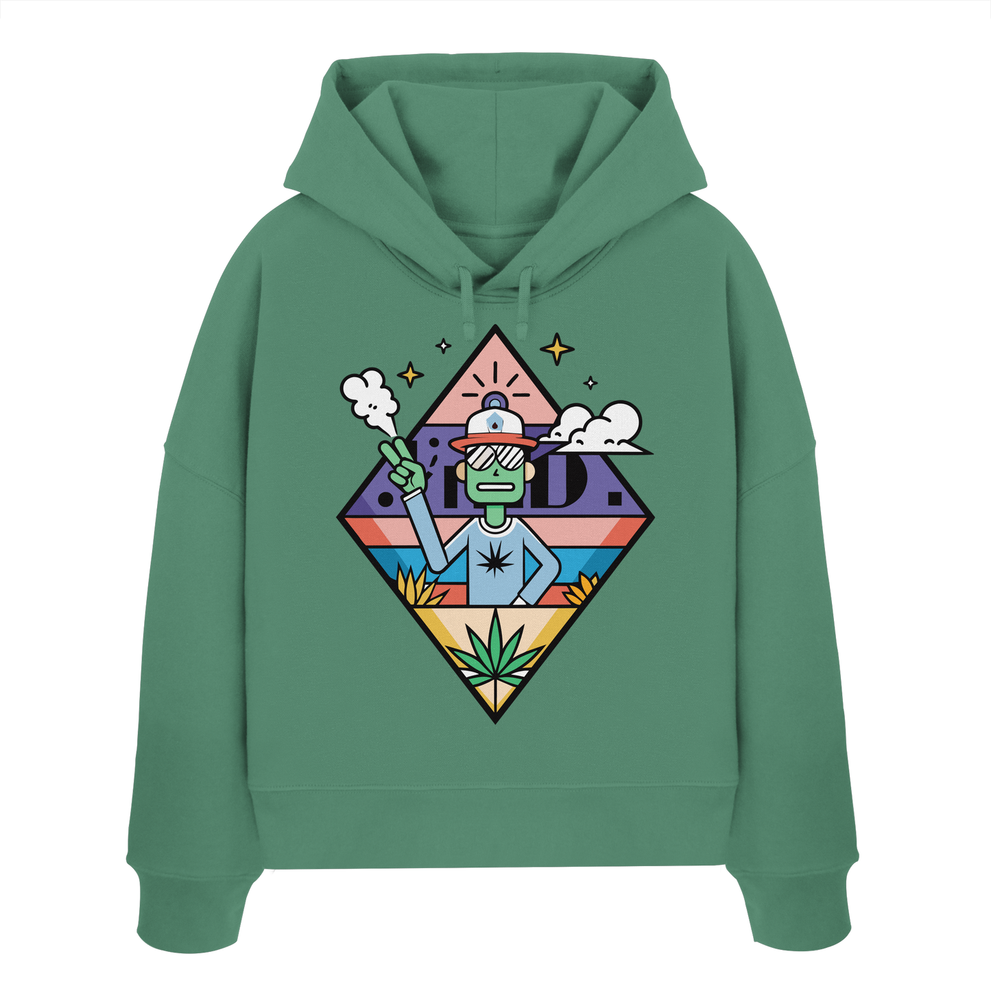 Peace Guy - Ladies Boxcut Hoodie