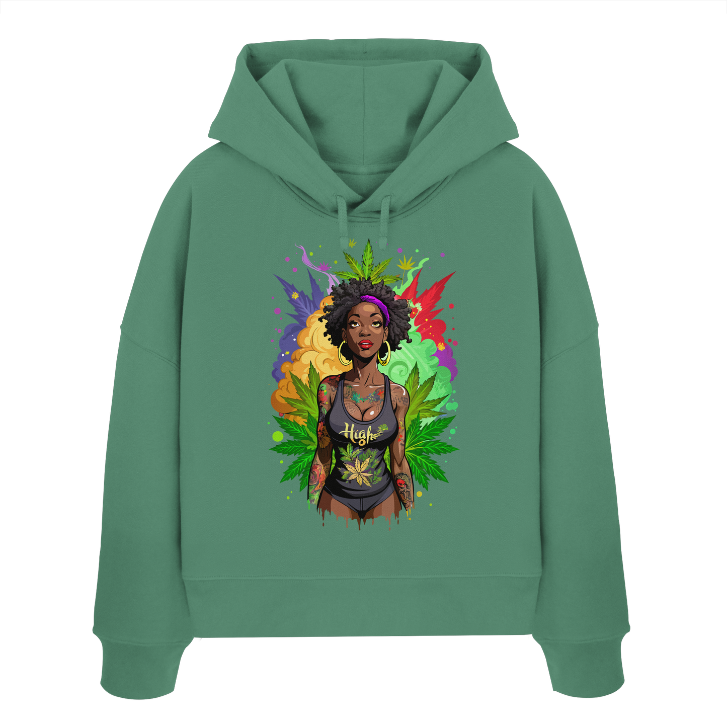 High Girl - Ladies Boxcut Hoodie