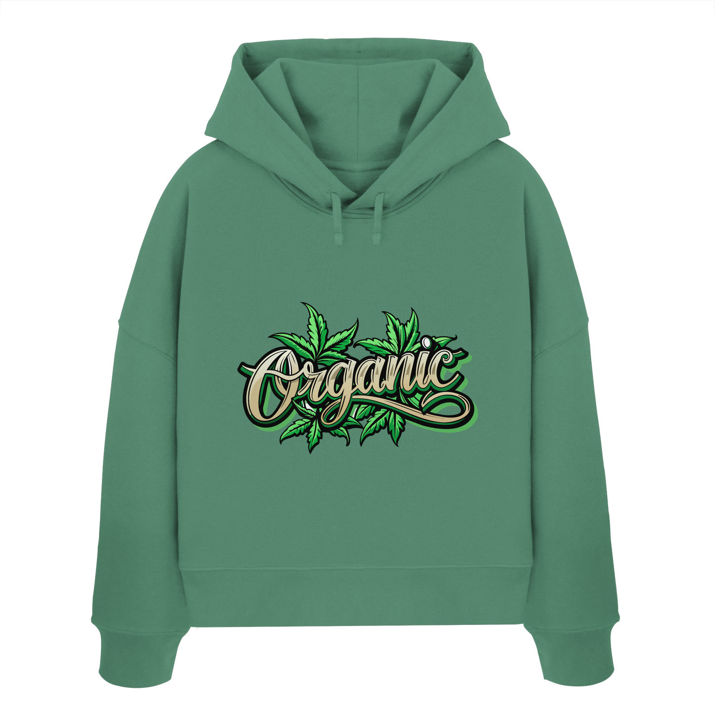 Organic Leaf - Ladies Boxcut Hoodie