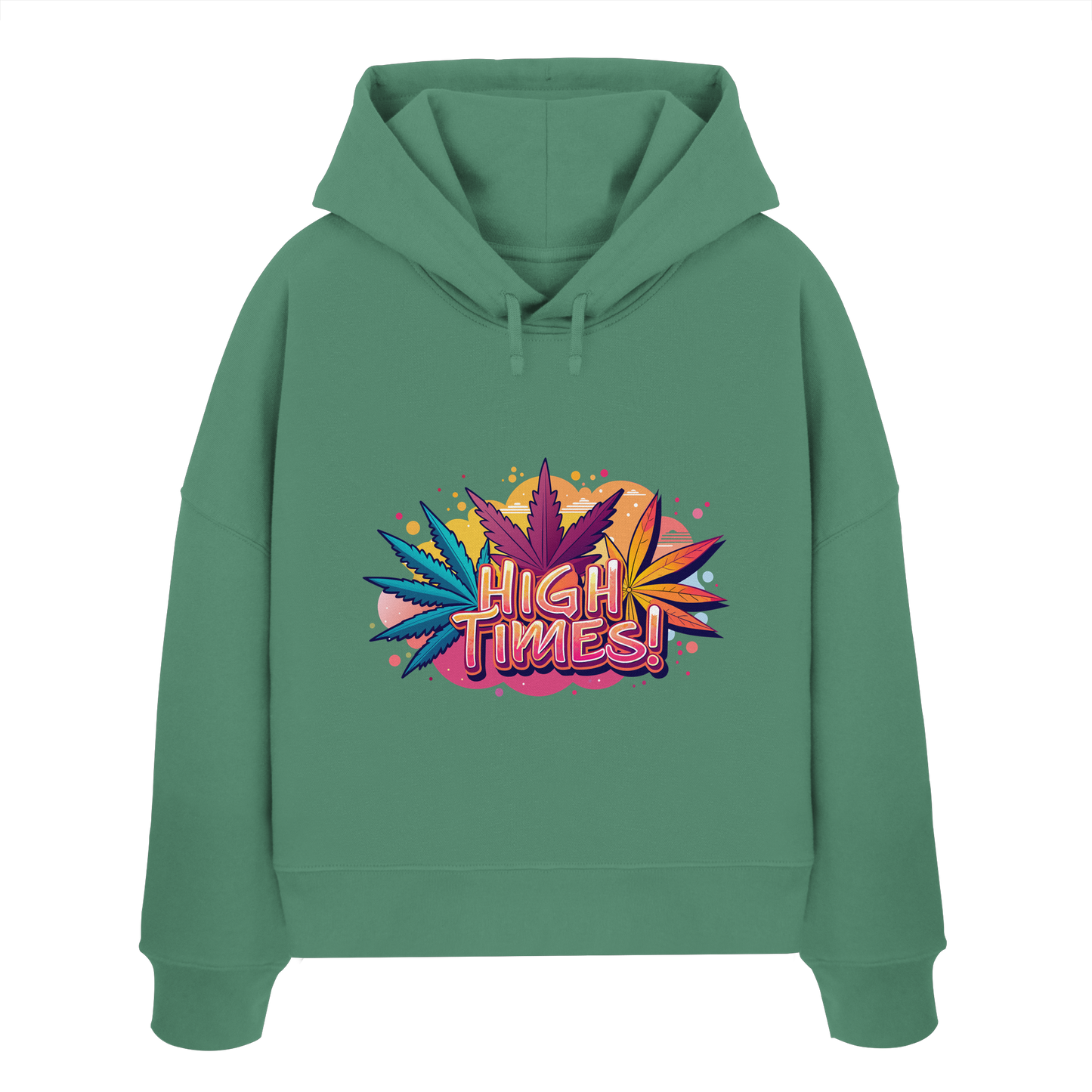 High Times Leafs - Ladies Boxcut Hoodie