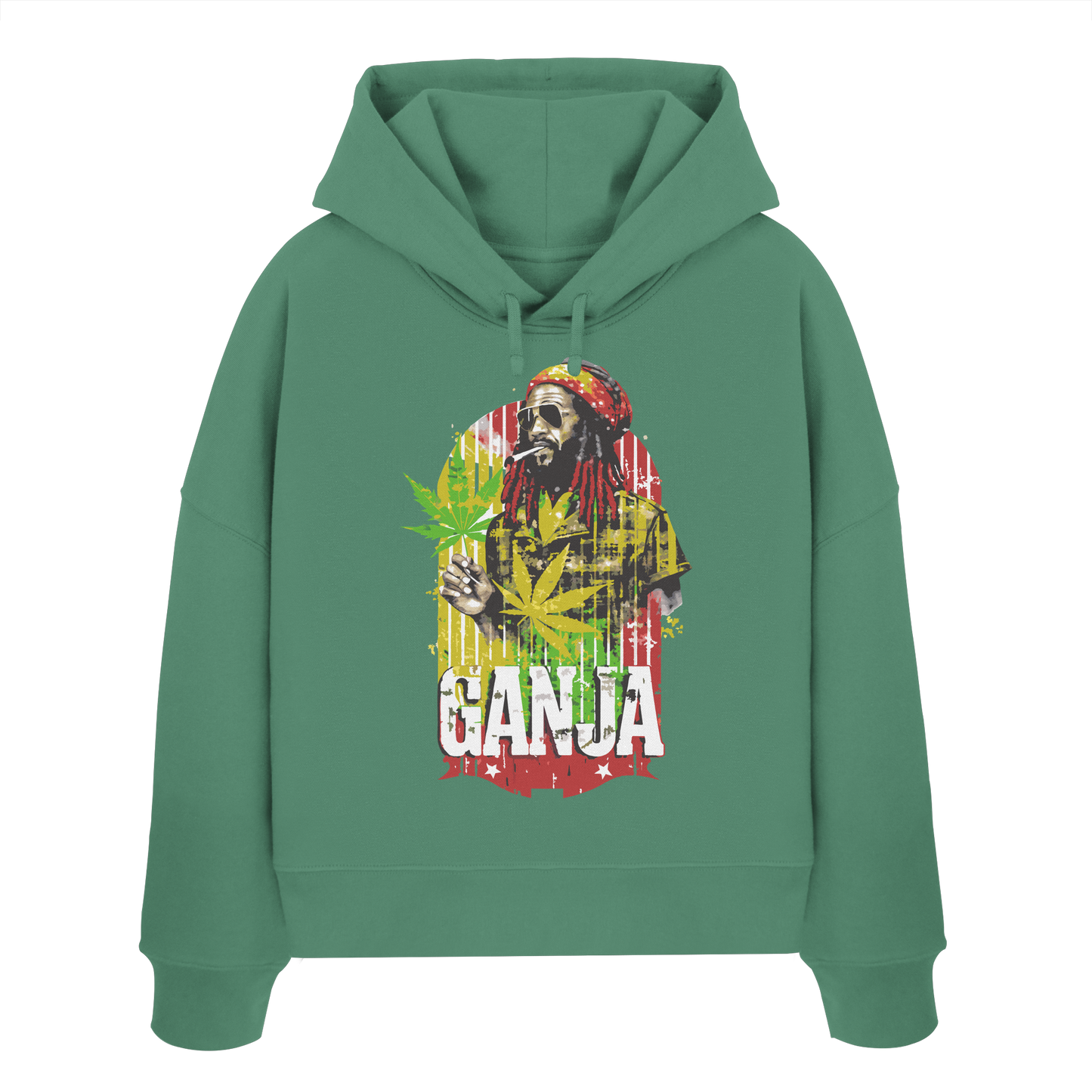 Ganja - Ladies Boxcut Hoodie