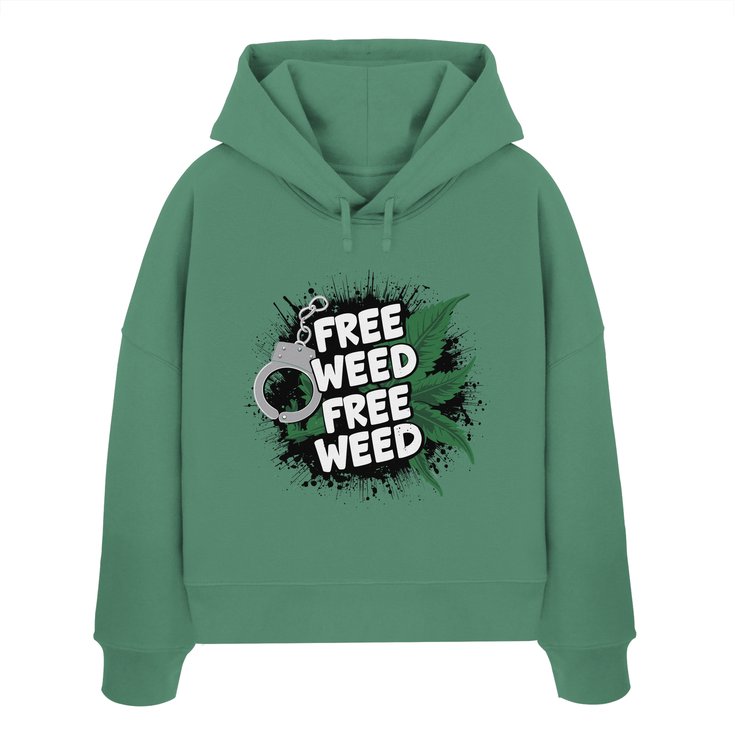 Free Weed - Ladies Boxcut Hoodie