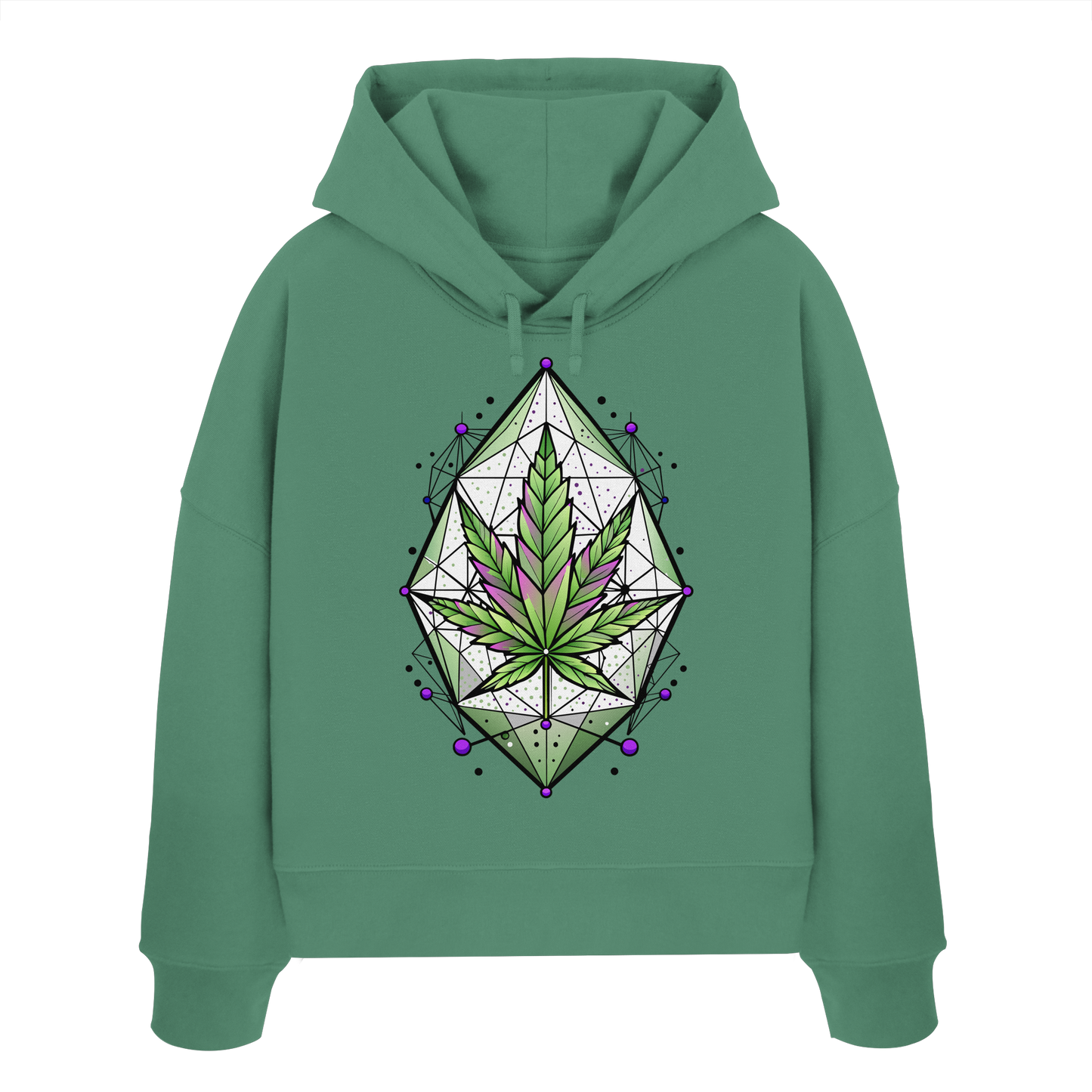 Leaf Construct - Ladies Boxcut Hoodie