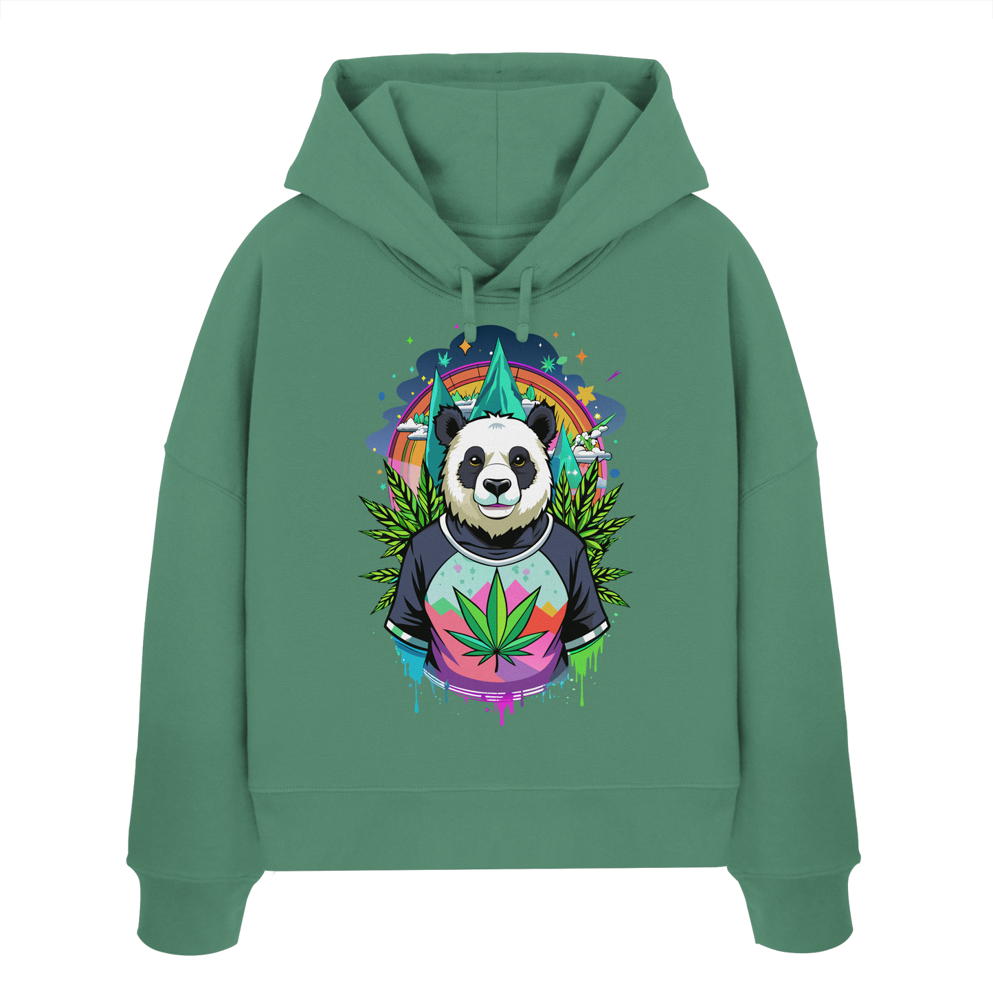 Panda Bear - Ladies Boxcut Hoodie