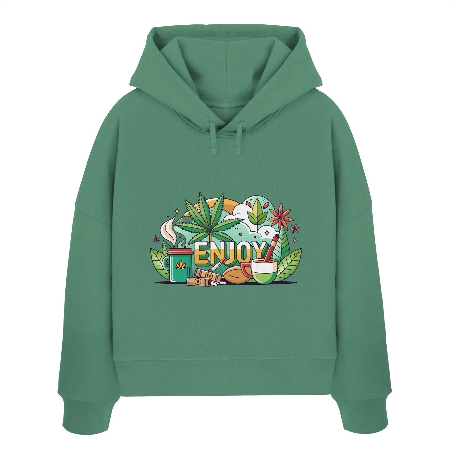 Enjoy - Ladies Boxcut Hoodie