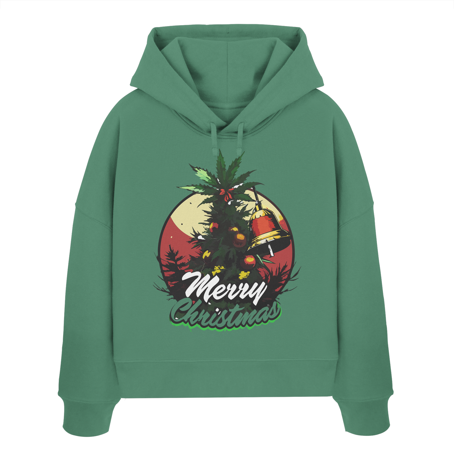 Christmas Bell - Ladies Boxcut Hoodie