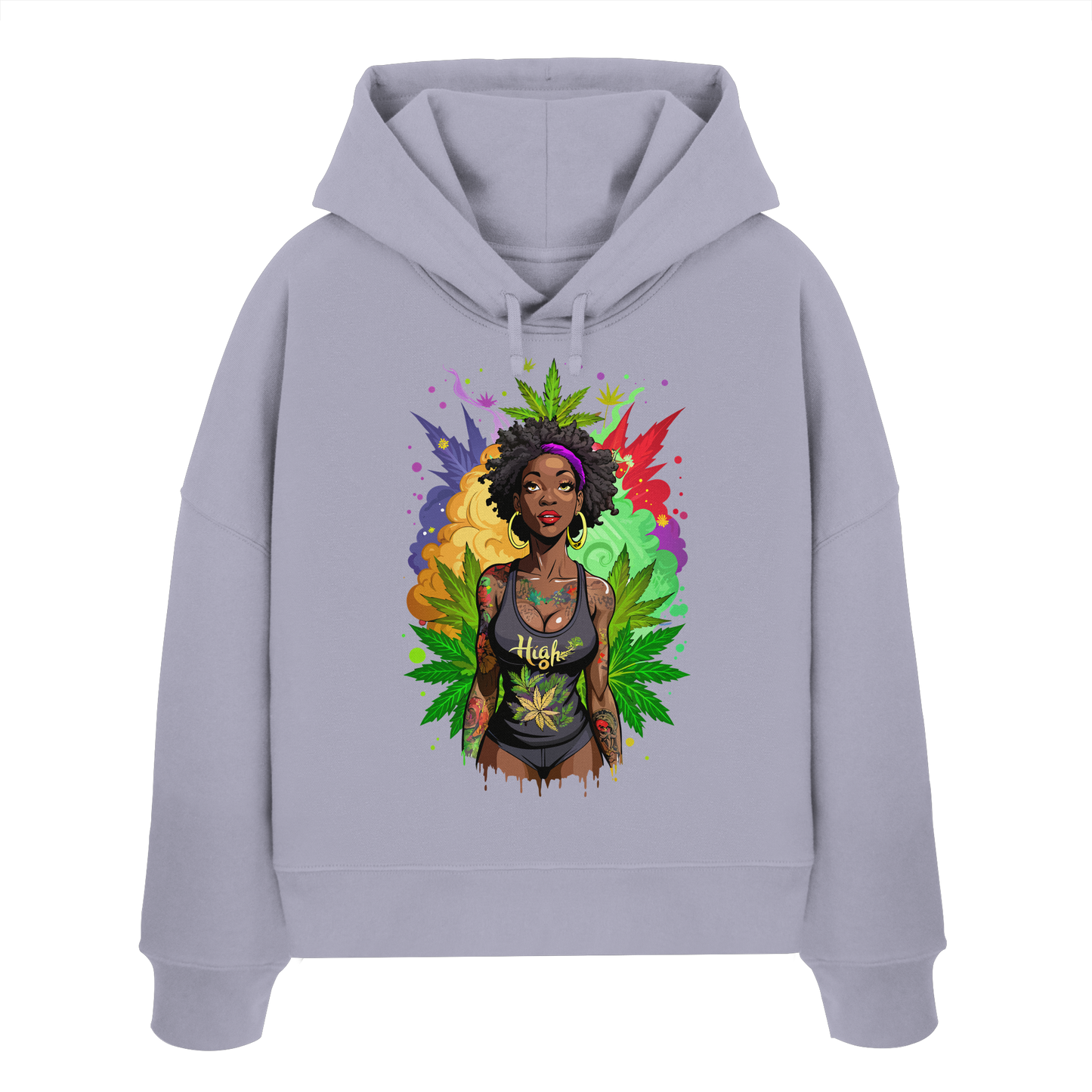 High Girl - Ladies Boxcut Hoodie