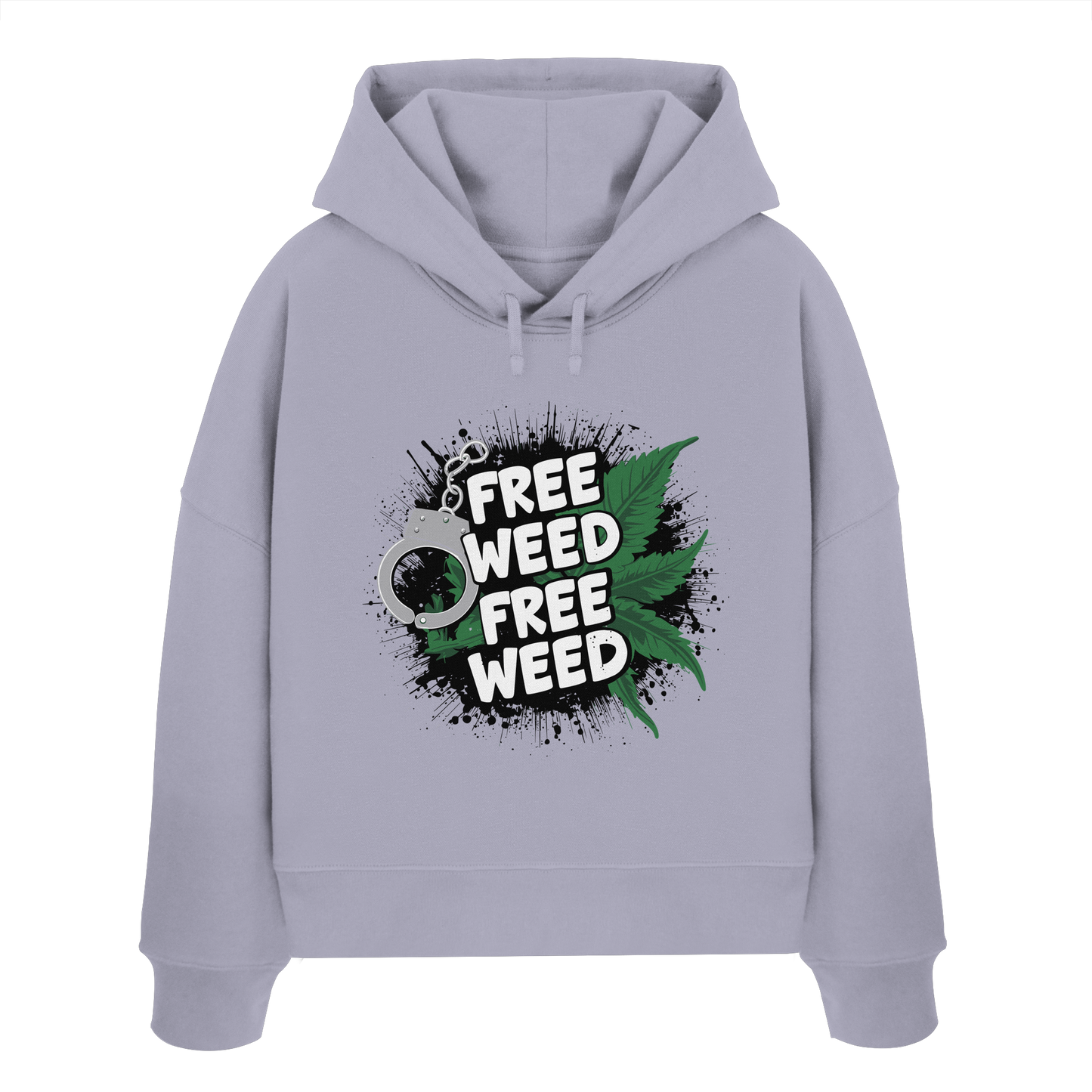 Free Weed - Ladies Boxcut Hoodie