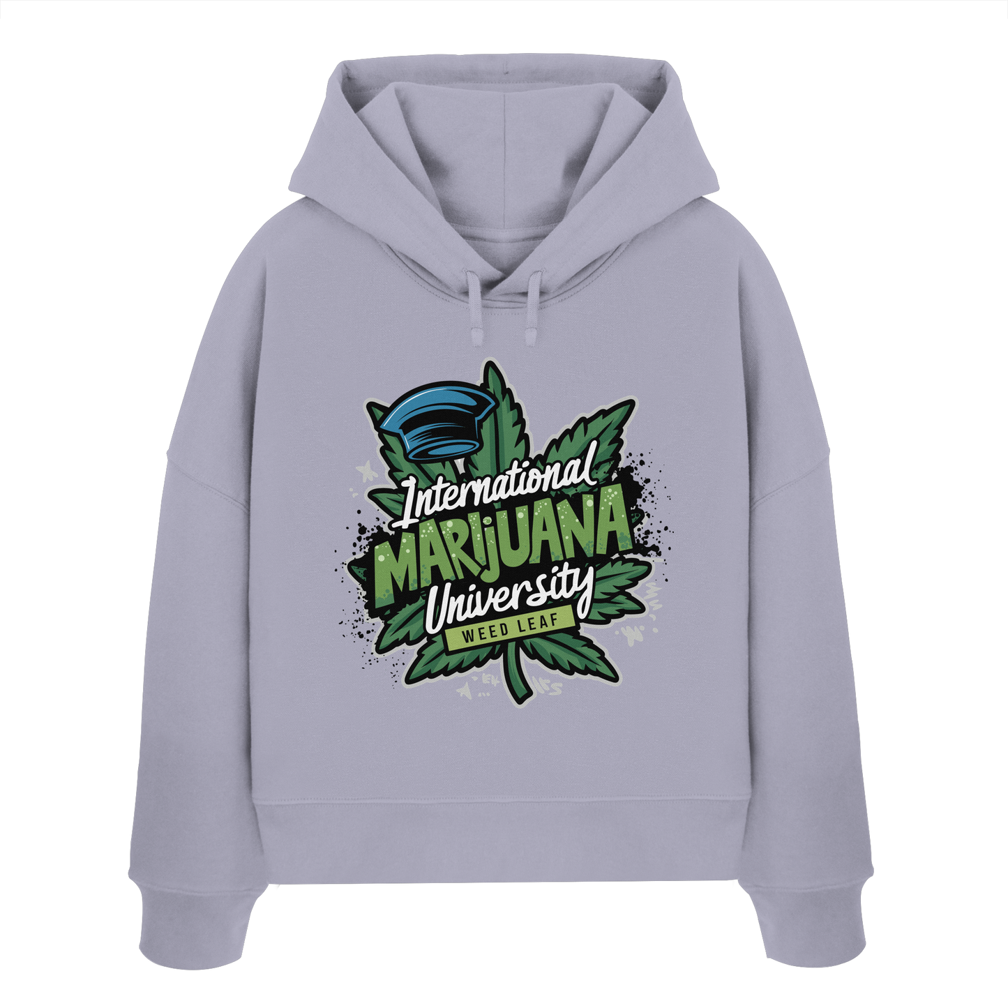 Marijuana University - Ladies Boxcut Hoodie