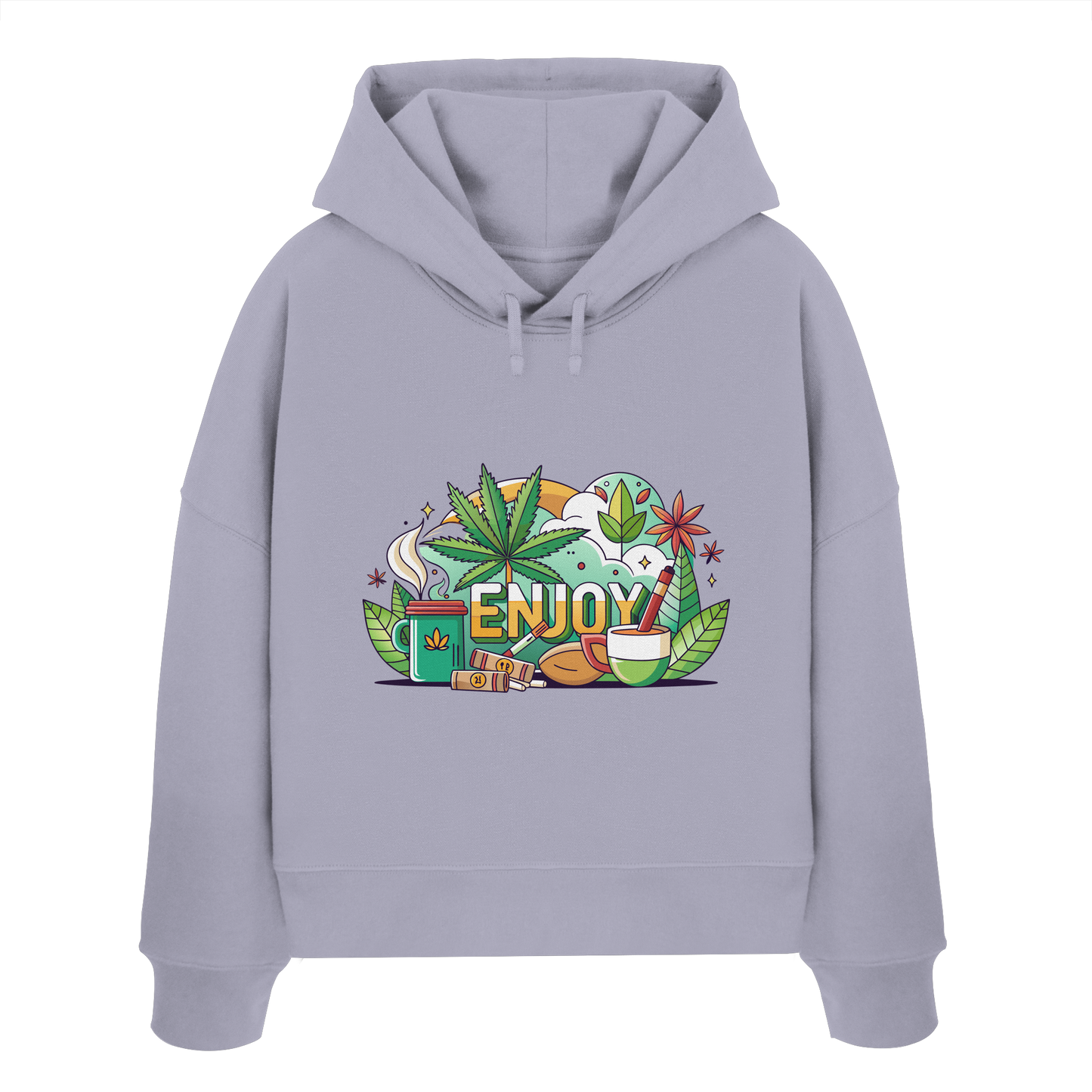 Enjoy - Ladies Boxcut Hoodie