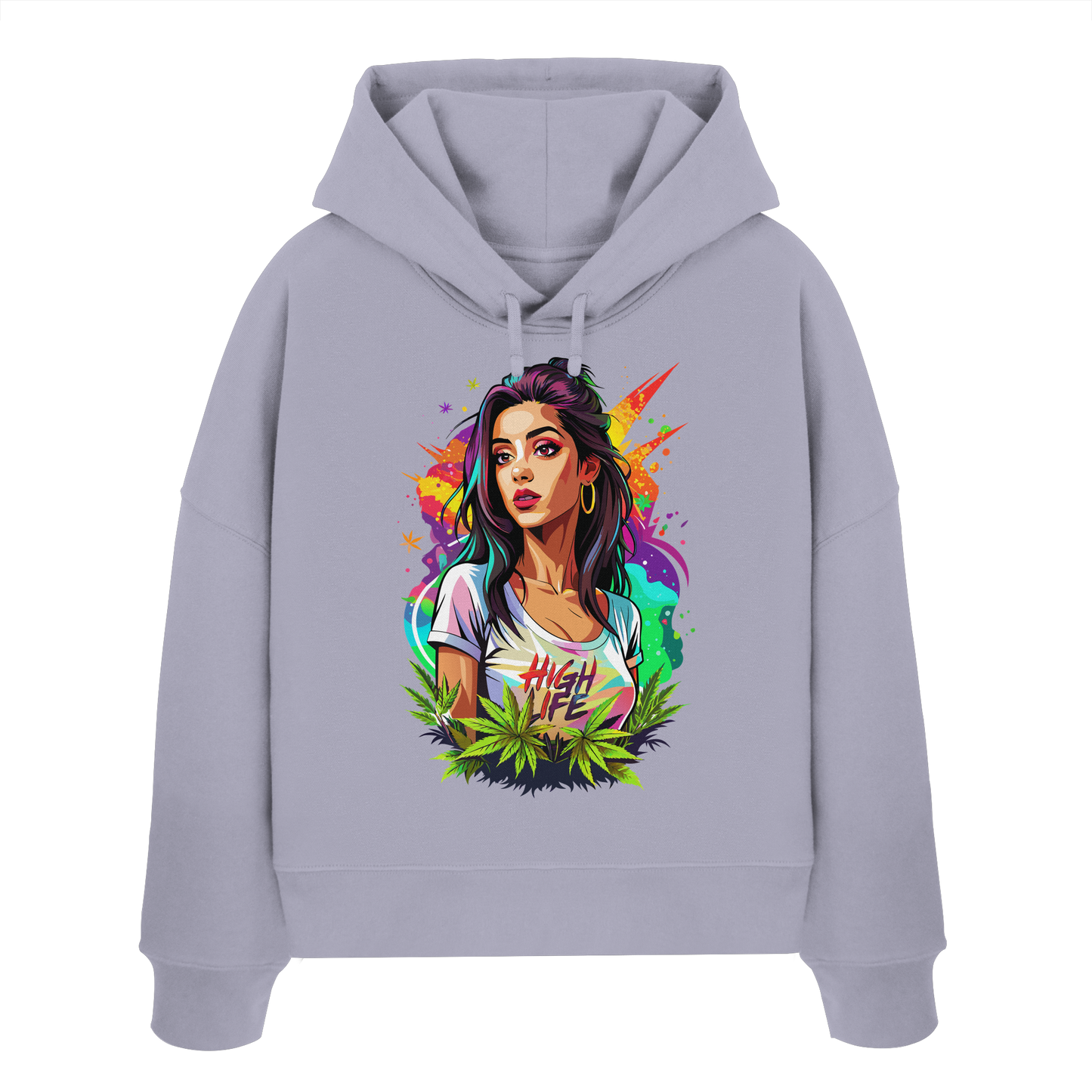 High Life - Ladies Boxcut Hoodie