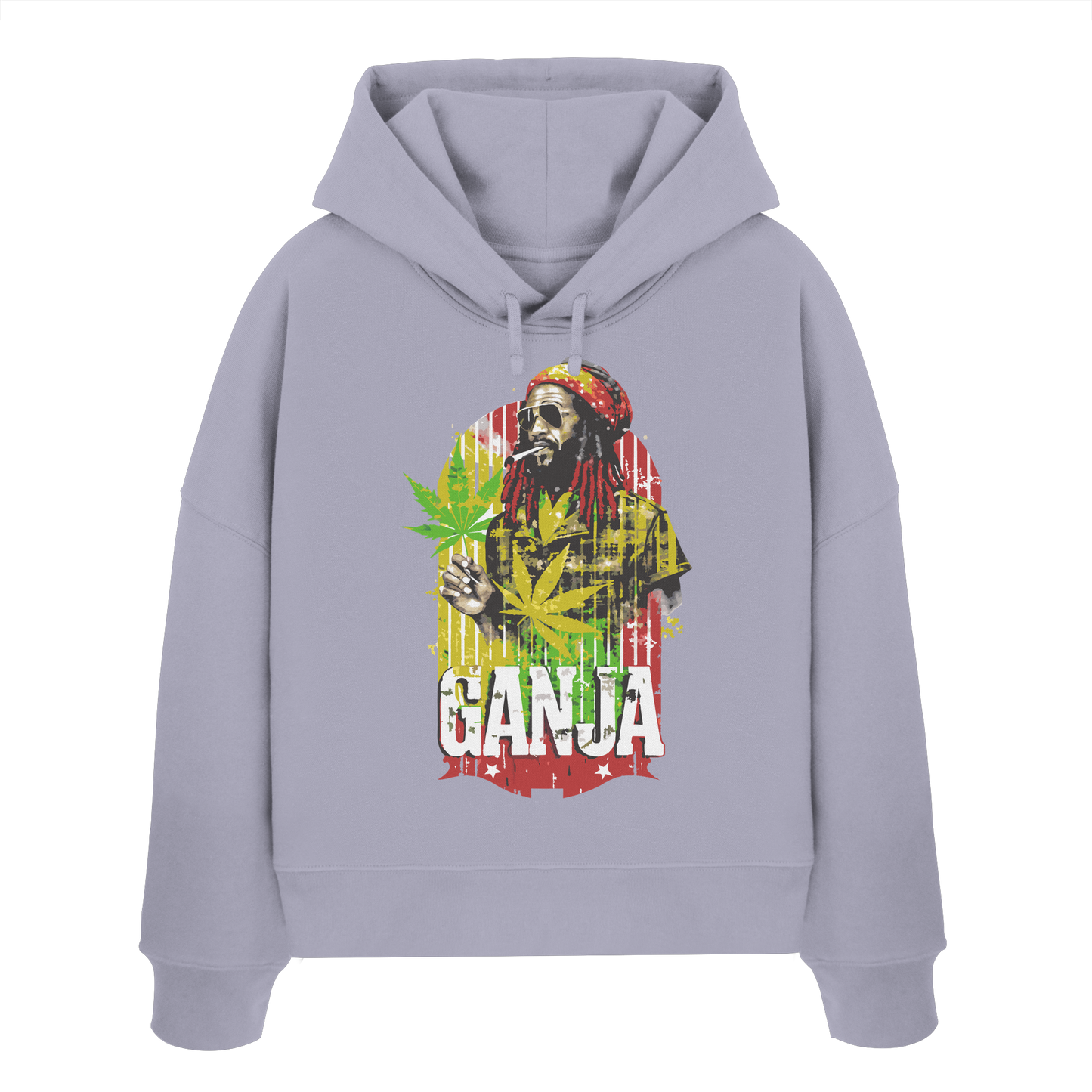 Ganja - Ladies Boxcut Hoodie