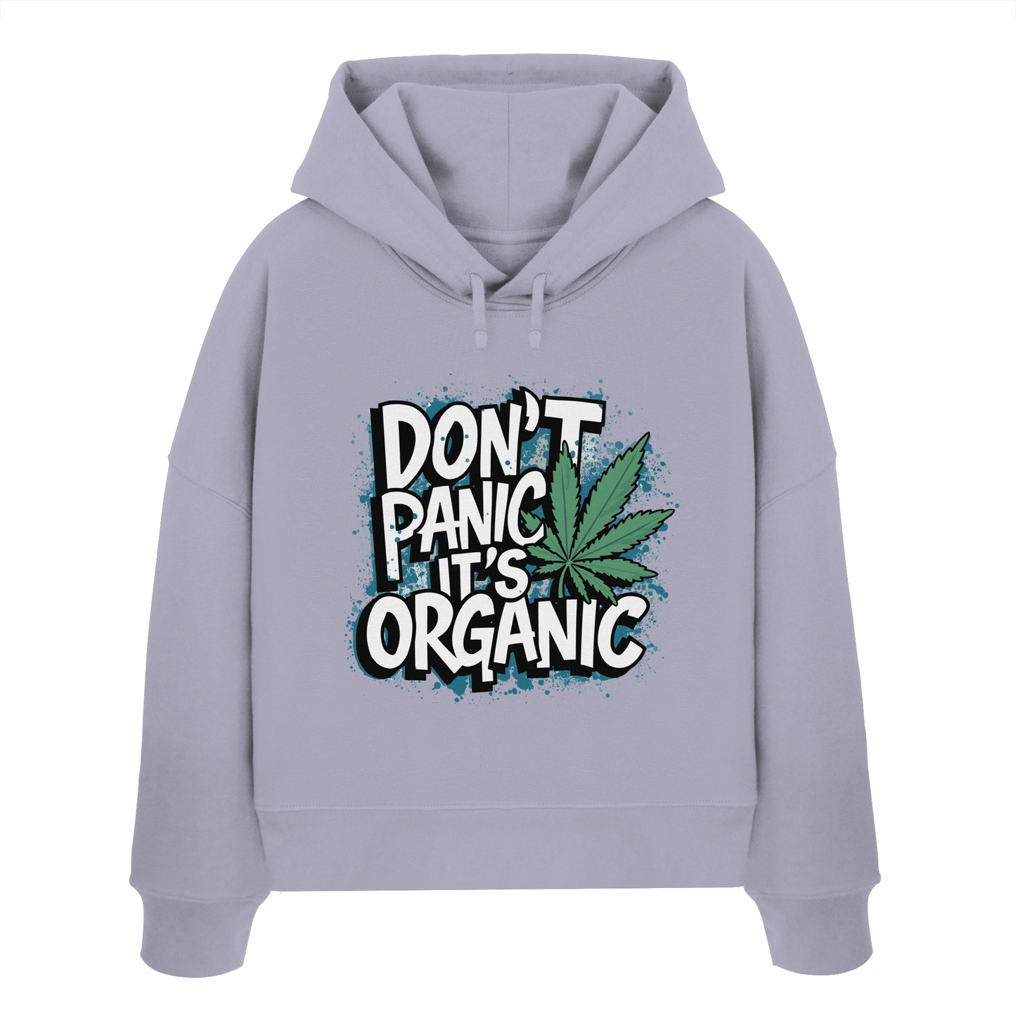 Don't Panic - Ladies Boxcut Hoodie