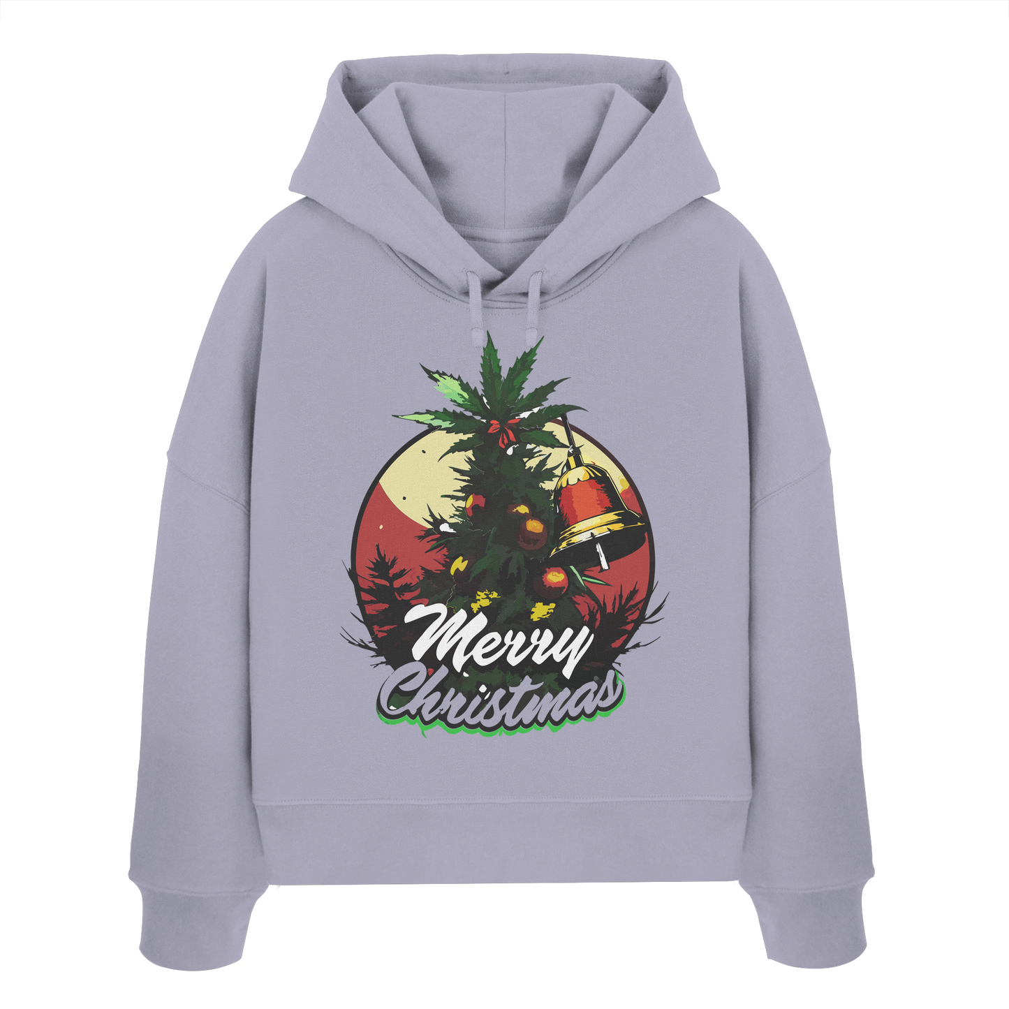 Christmas Bell - Ladies Boxcut Hoodie