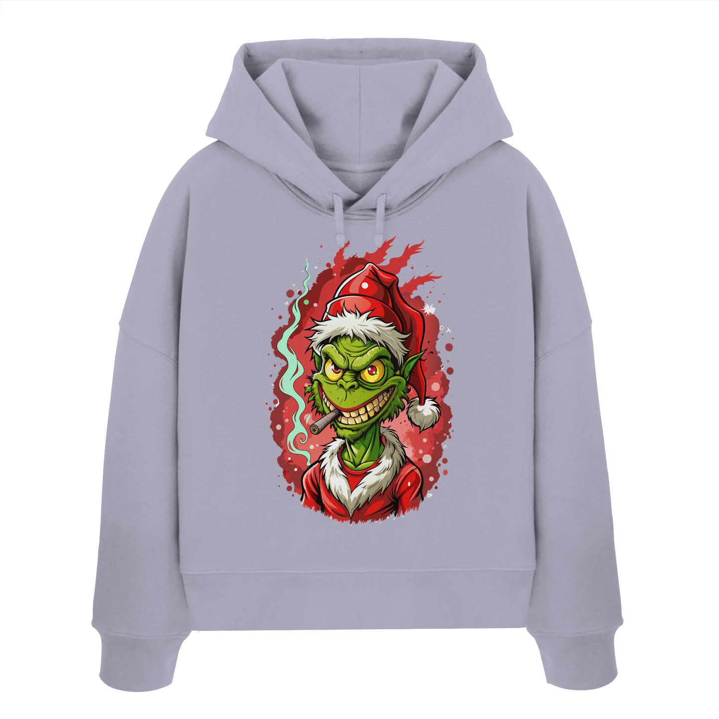 Angry Grinch - Ladies Boxcut Hoodie