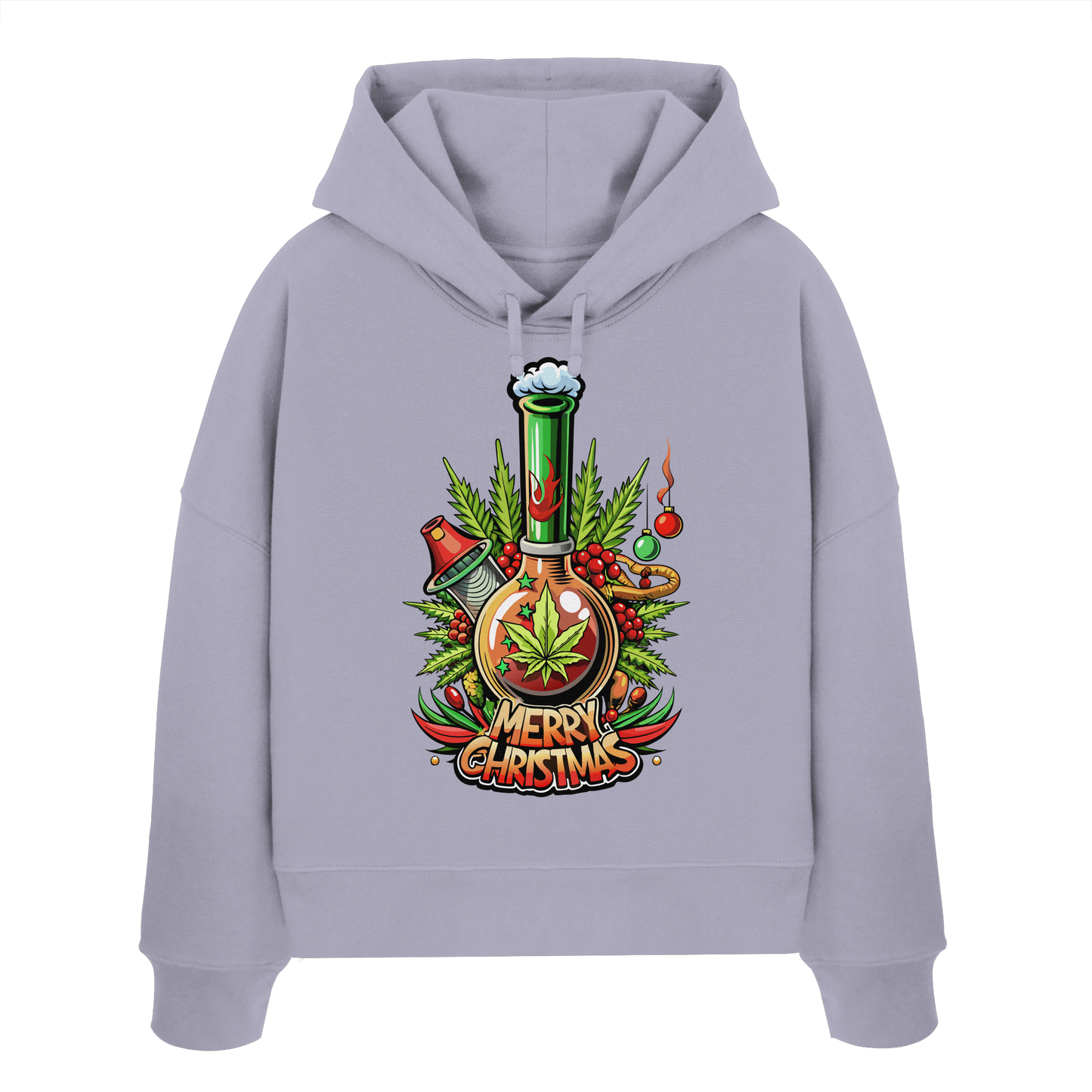 Bong Christmas - Ladies Boxcut Hoodie