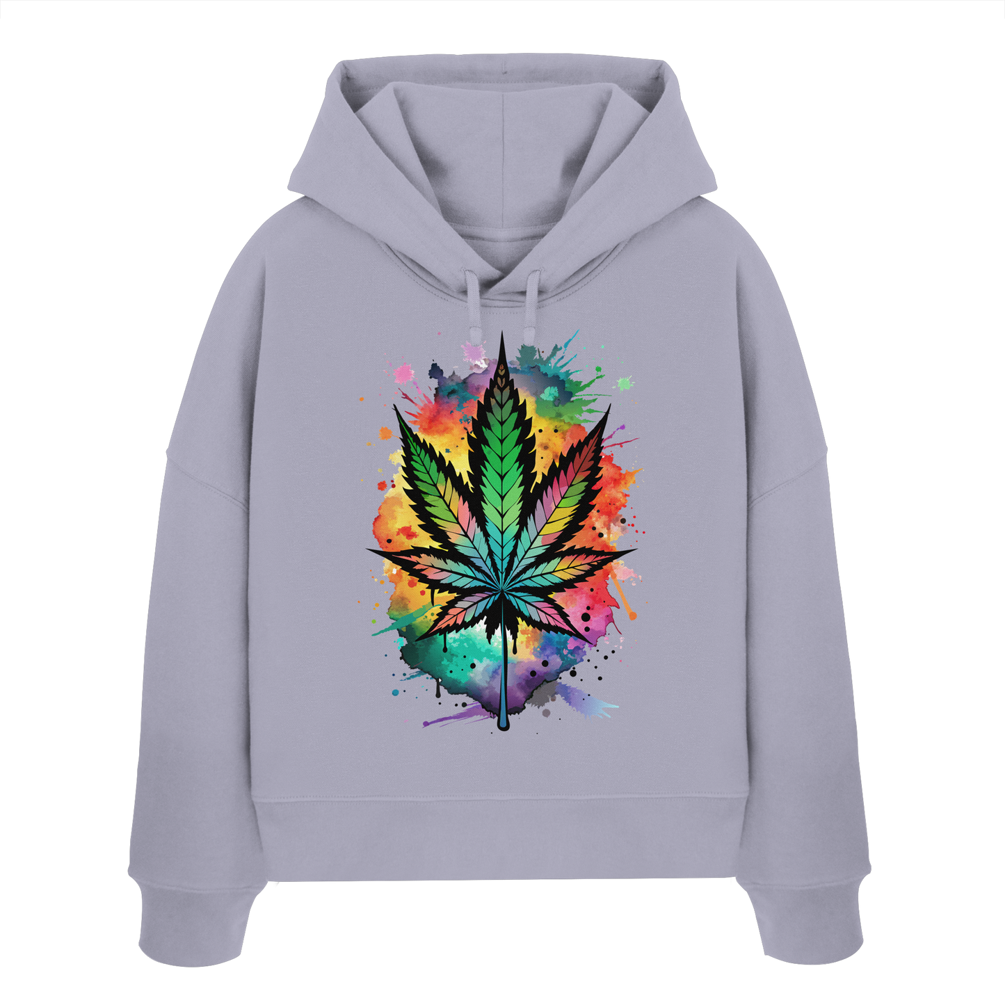 Color Leaf - Ladies Boxcut Hoodie