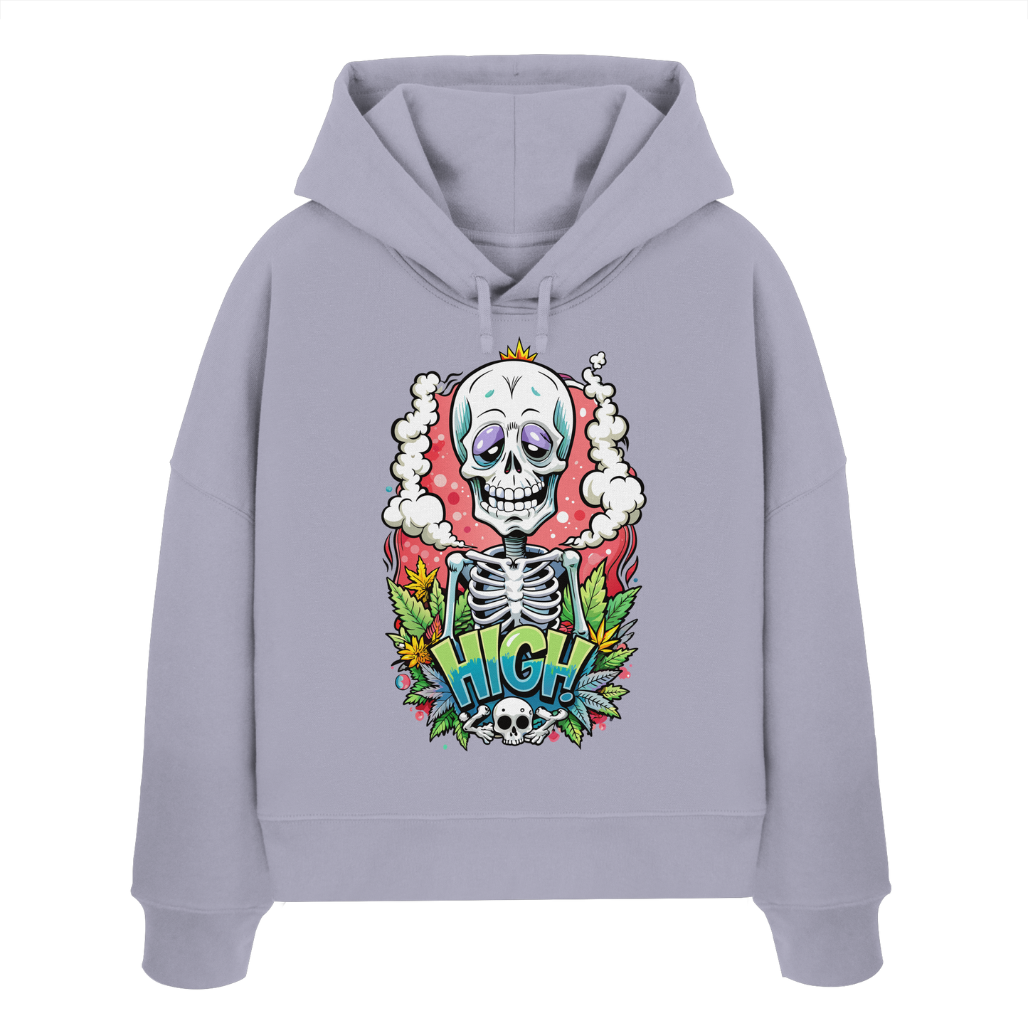 High Skelekton - Ladies Boxcut Hoodie