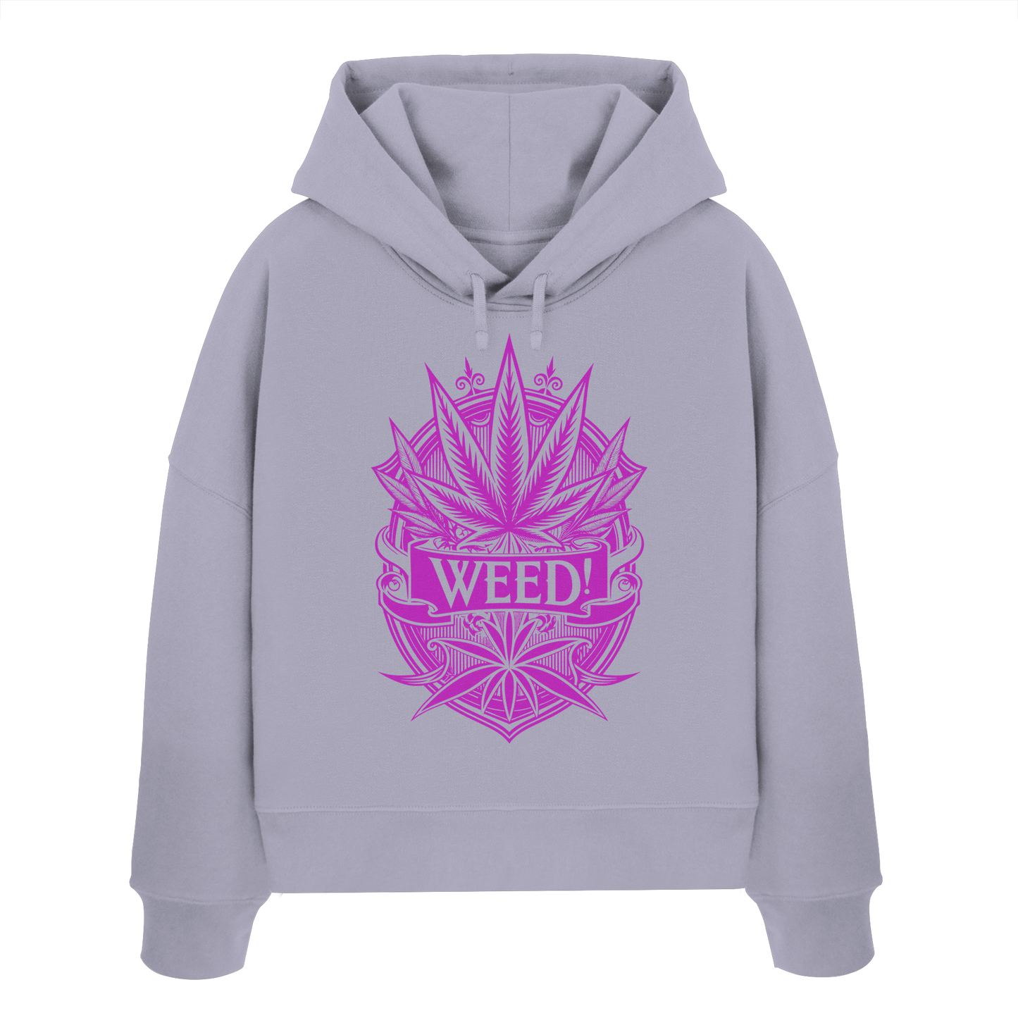 Pink Weed - Ladies Boxcut Hoodie