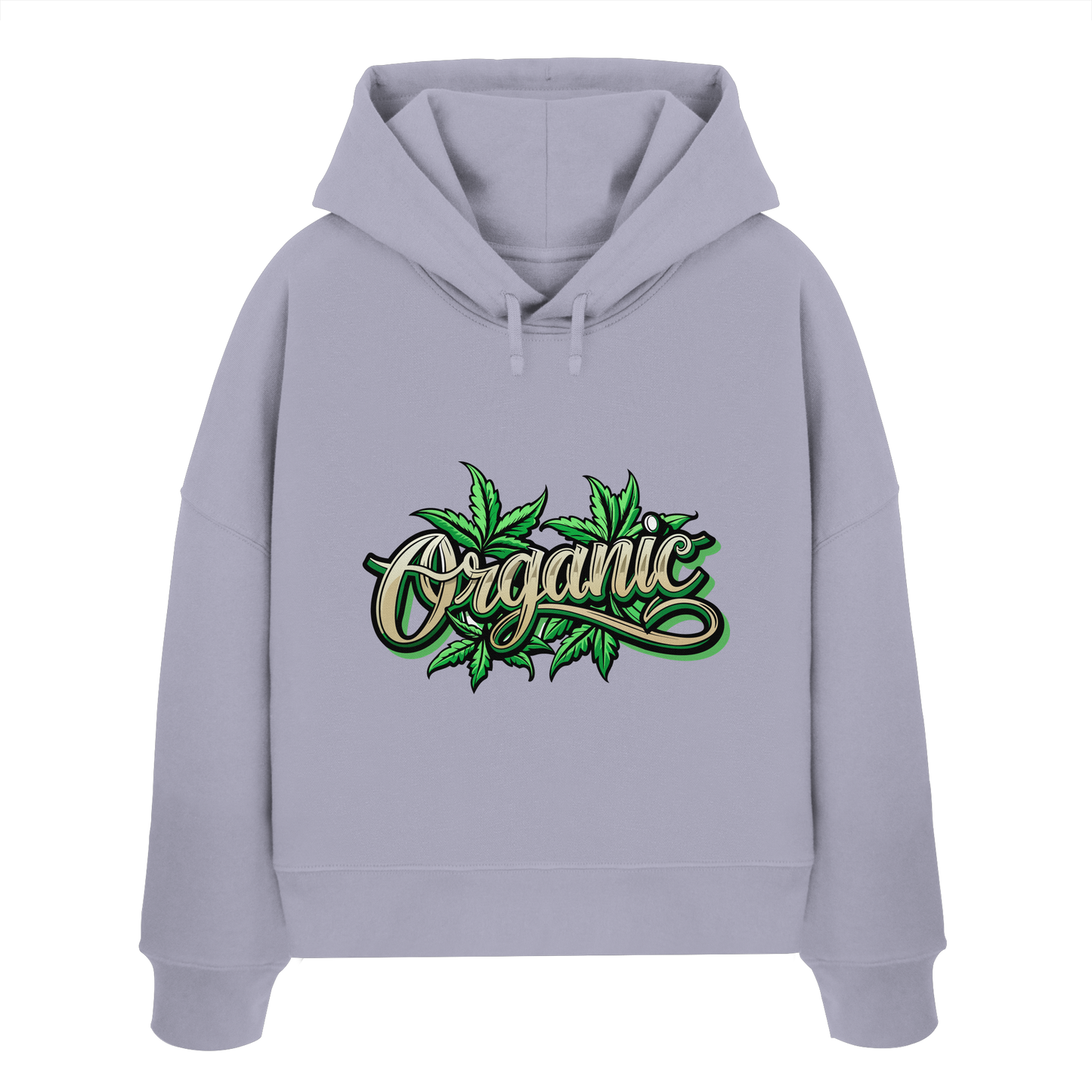 Organic Leaf - Ladies Boxcut Hoodie