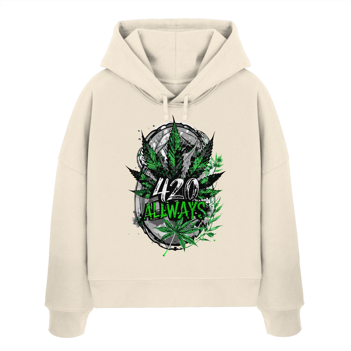 420 Always - Ladies Boxcut Hoodie