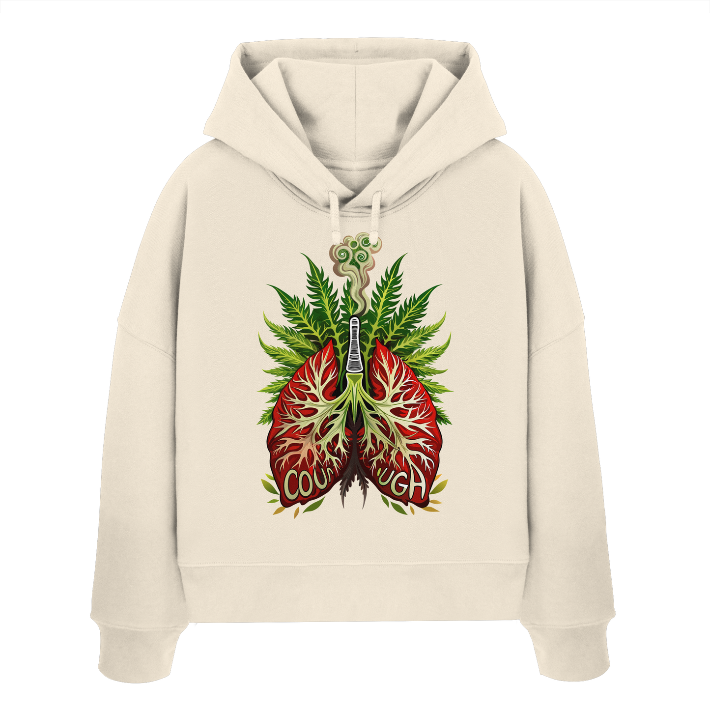 Couugh - Ladies Boxcut Hoodie