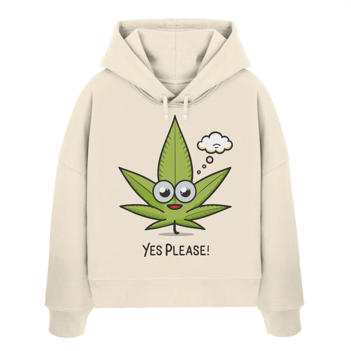 Yes Please - Ladies Boxcut Hoodie