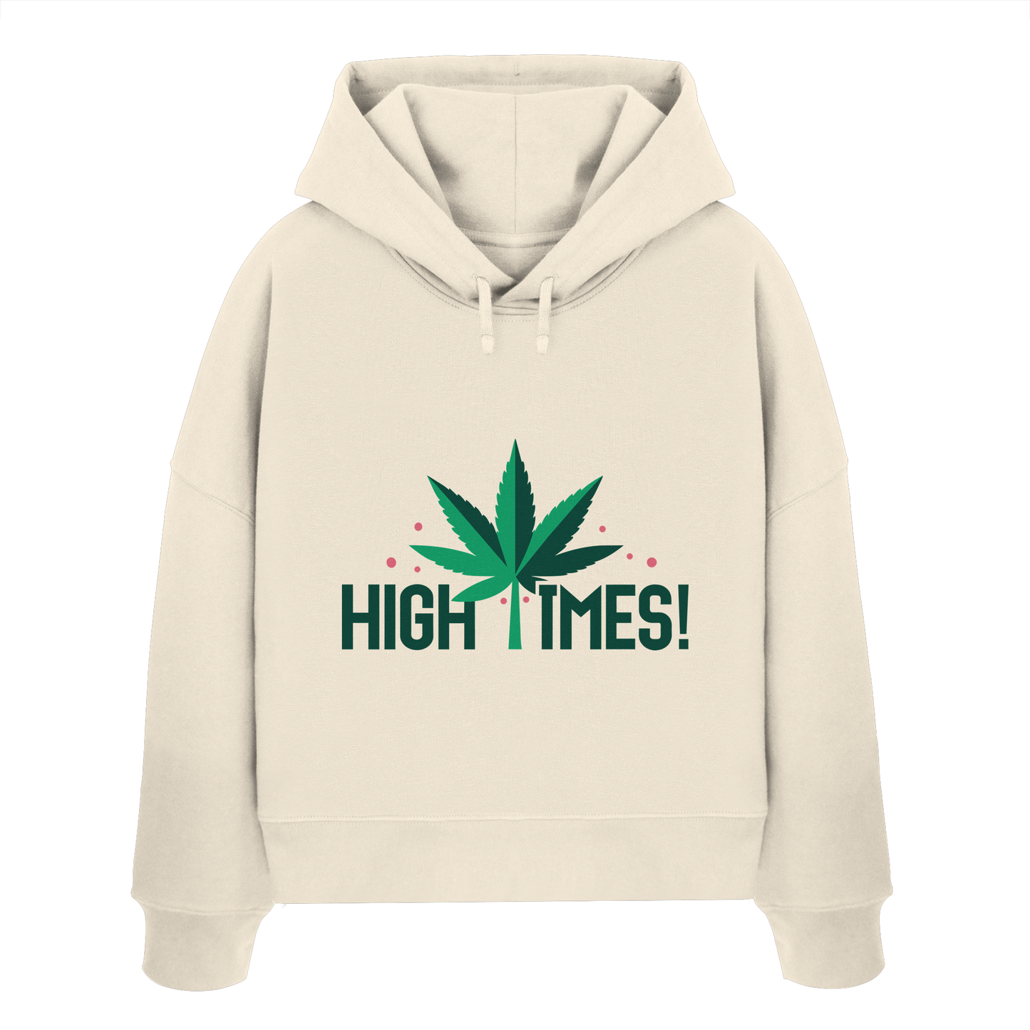 High Times Leaf - Ladies Boxcut Hoodie