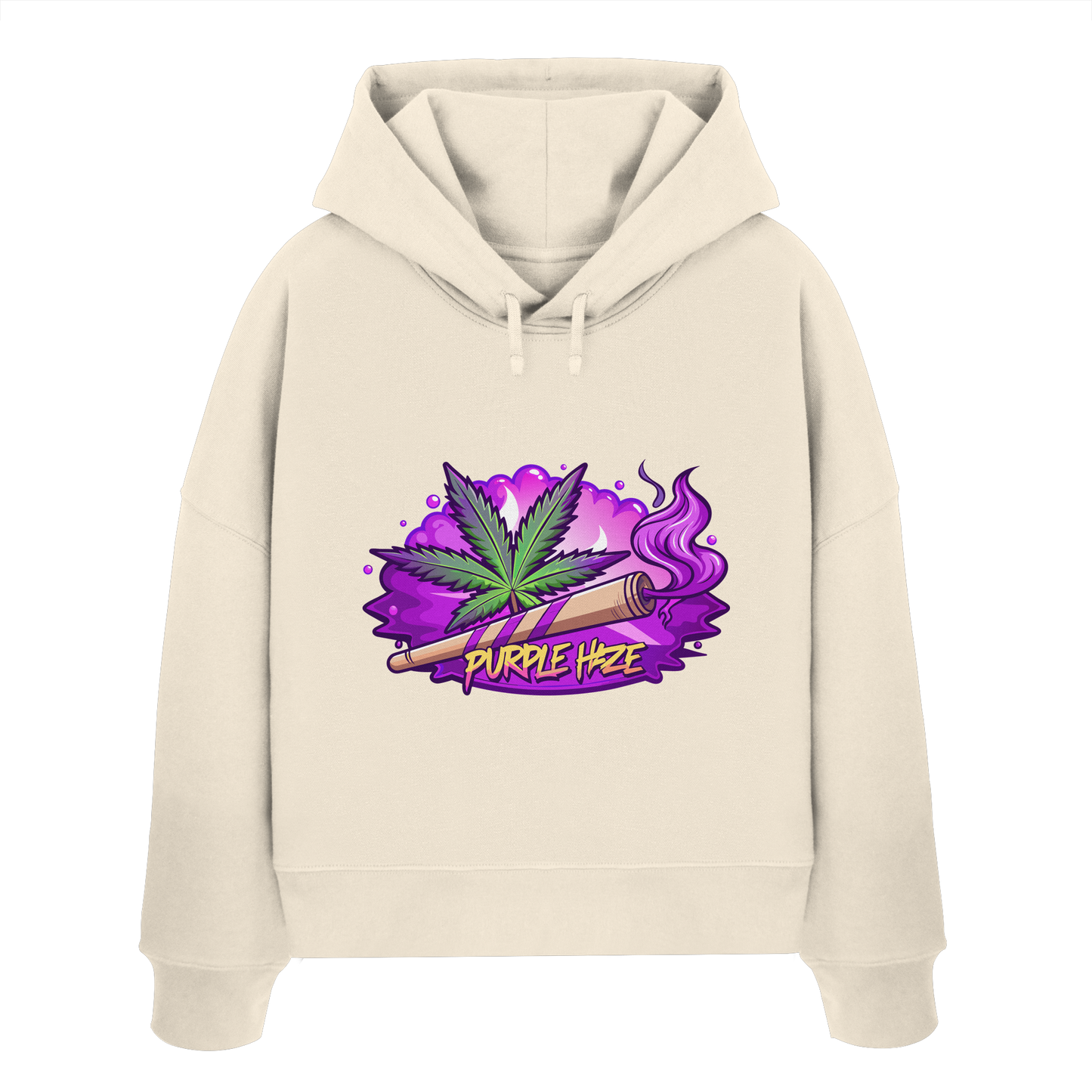 Purple Haze Joint - Ladies Boxcut Hoodie