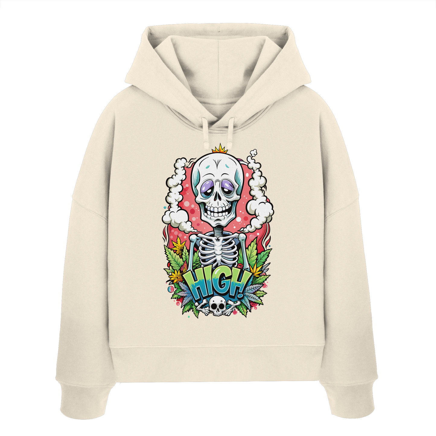 High Skelekton - Ladies Boxcut Hoodie