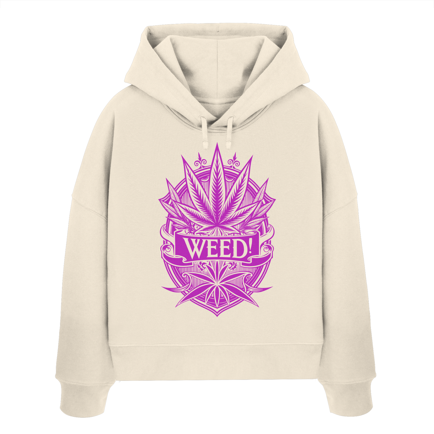 Pink Weed - Ladies Boxcut Hoodie