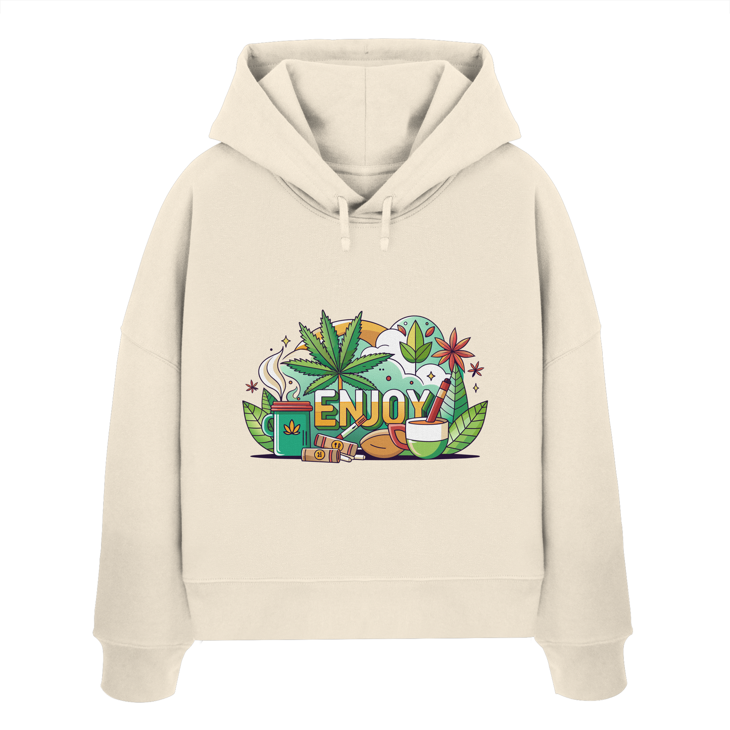 Enjoy - Ladies Boxcut Hoodie