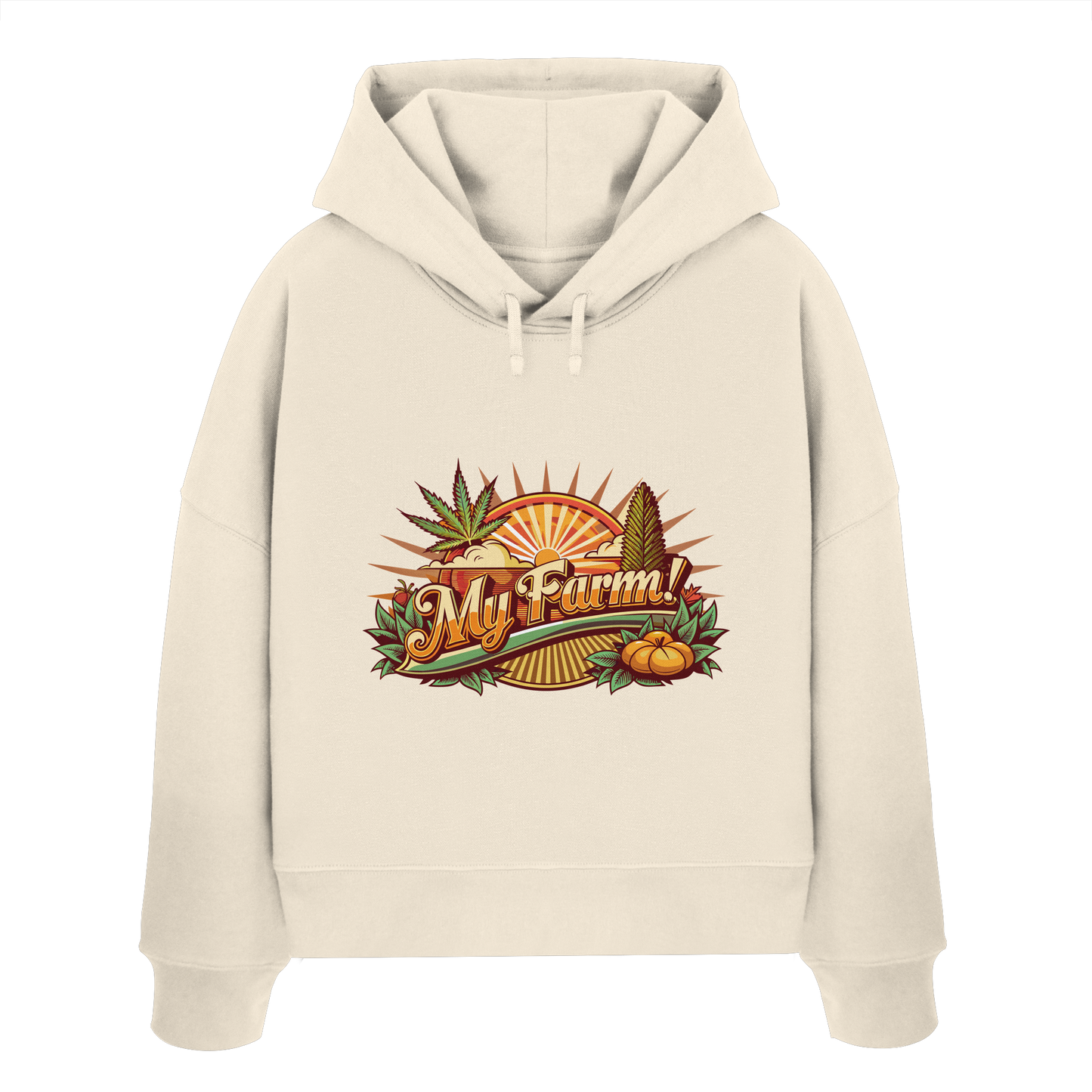 My Farm - Ladies Boxcut Hoodie