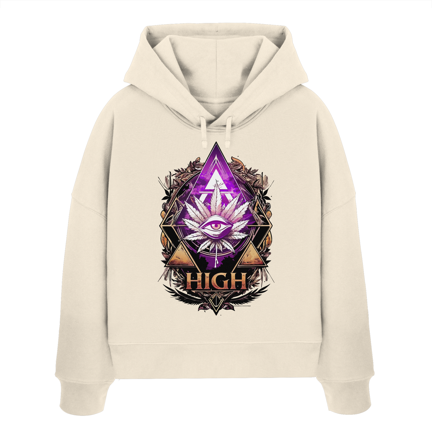 High - Ladies Boxcut Hoodie