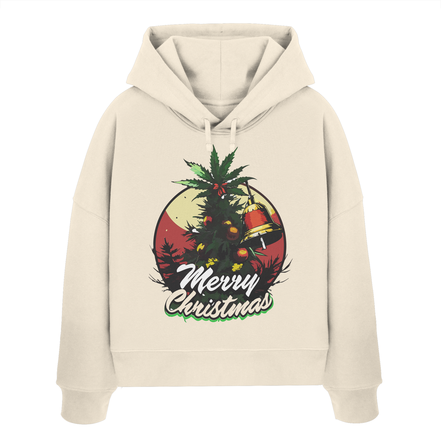 Christmas Bell - Ladies Boxcut Hoodie