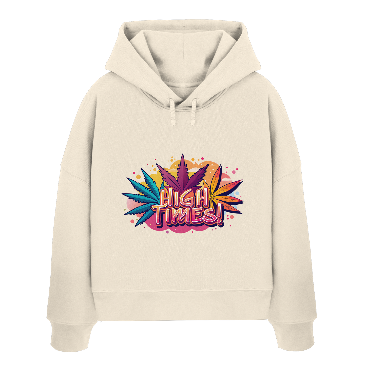 High Times Leafs - Ladies Boxcut Hoodie