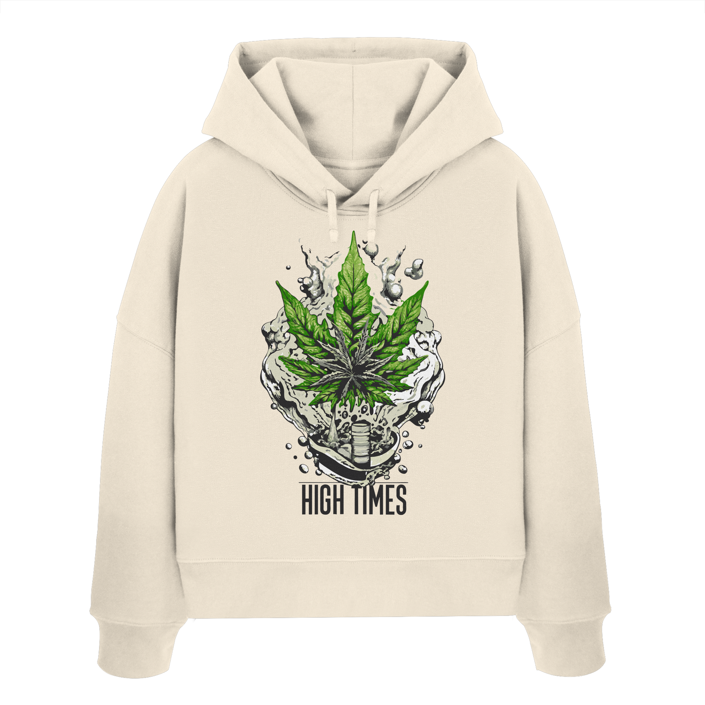 High Times Rocks - Ladies Boxcut Hoodie