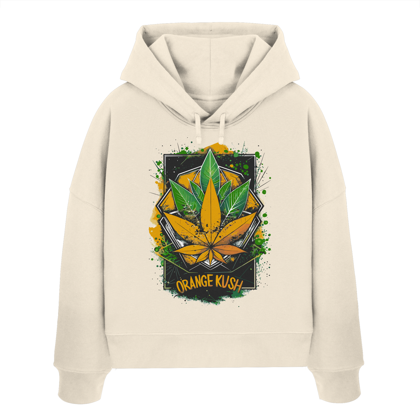 Orange Kush - Ladies Boxcut Hoodie