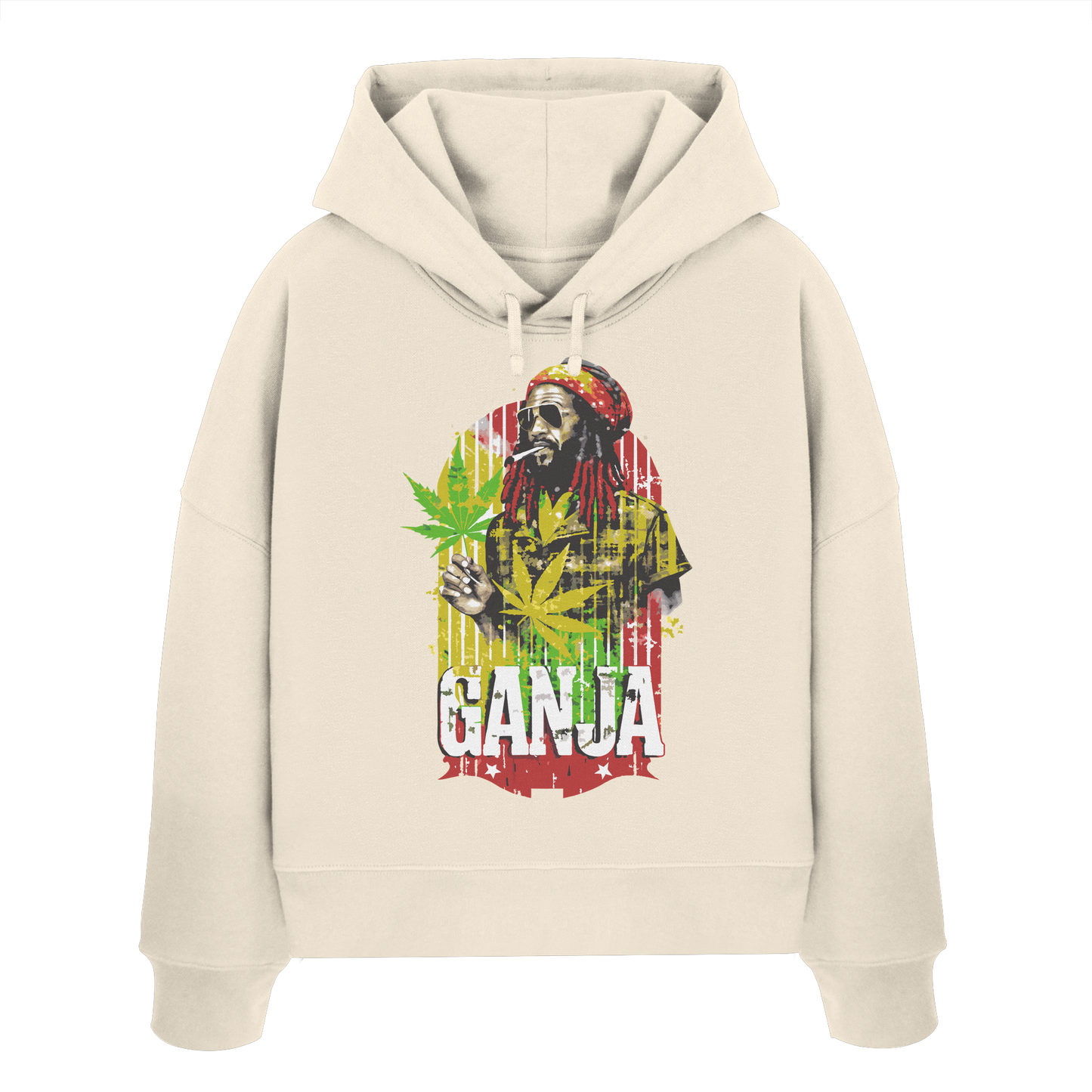 Ganja - Ladies Boxcut Hoodie