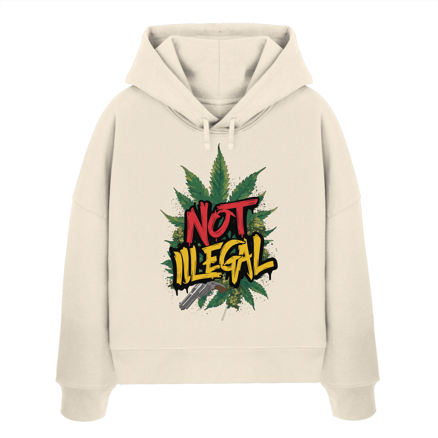 Not Illegal - Ladies Boxcut Hoodie