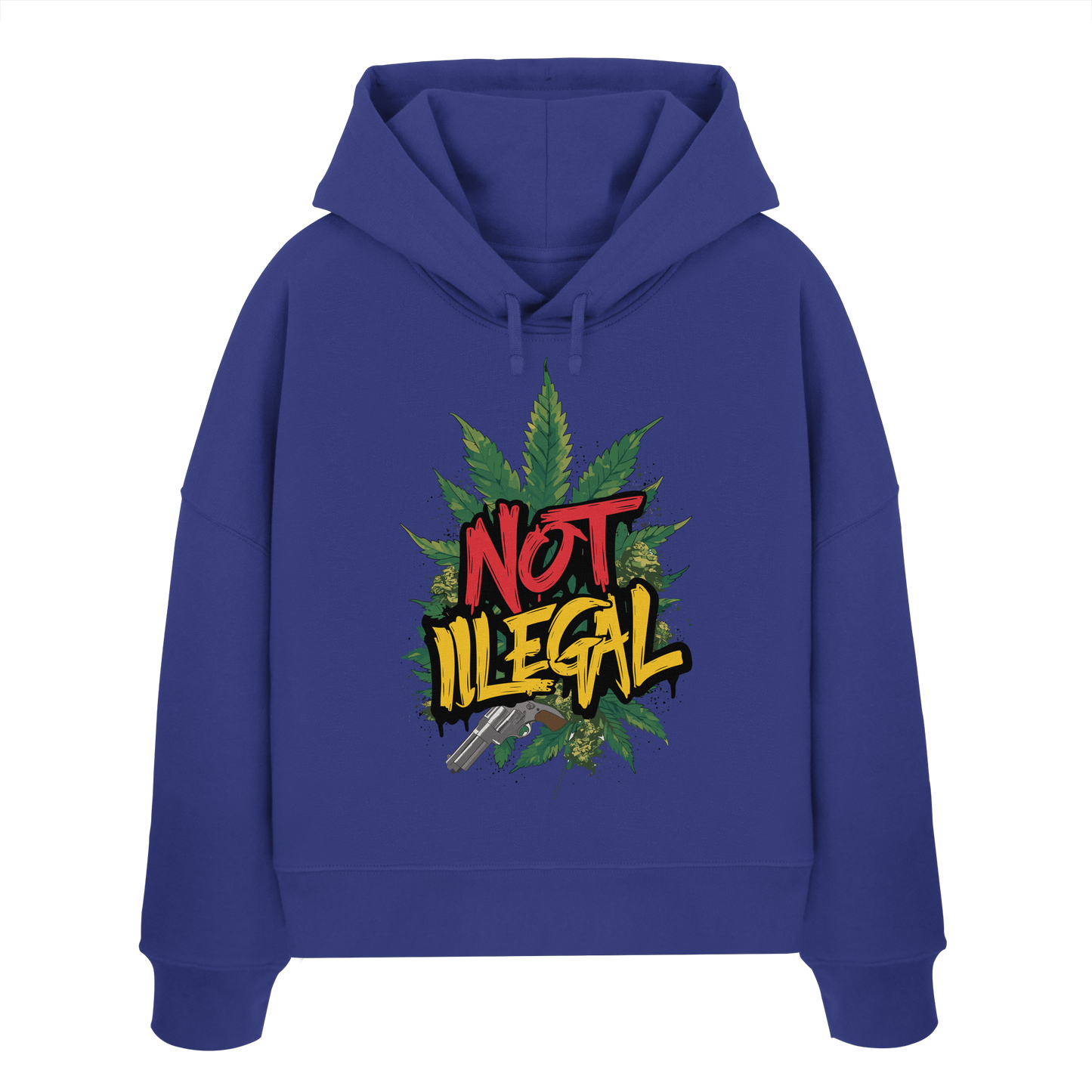 Not Illegal - Ladies Boxcut Hoodie