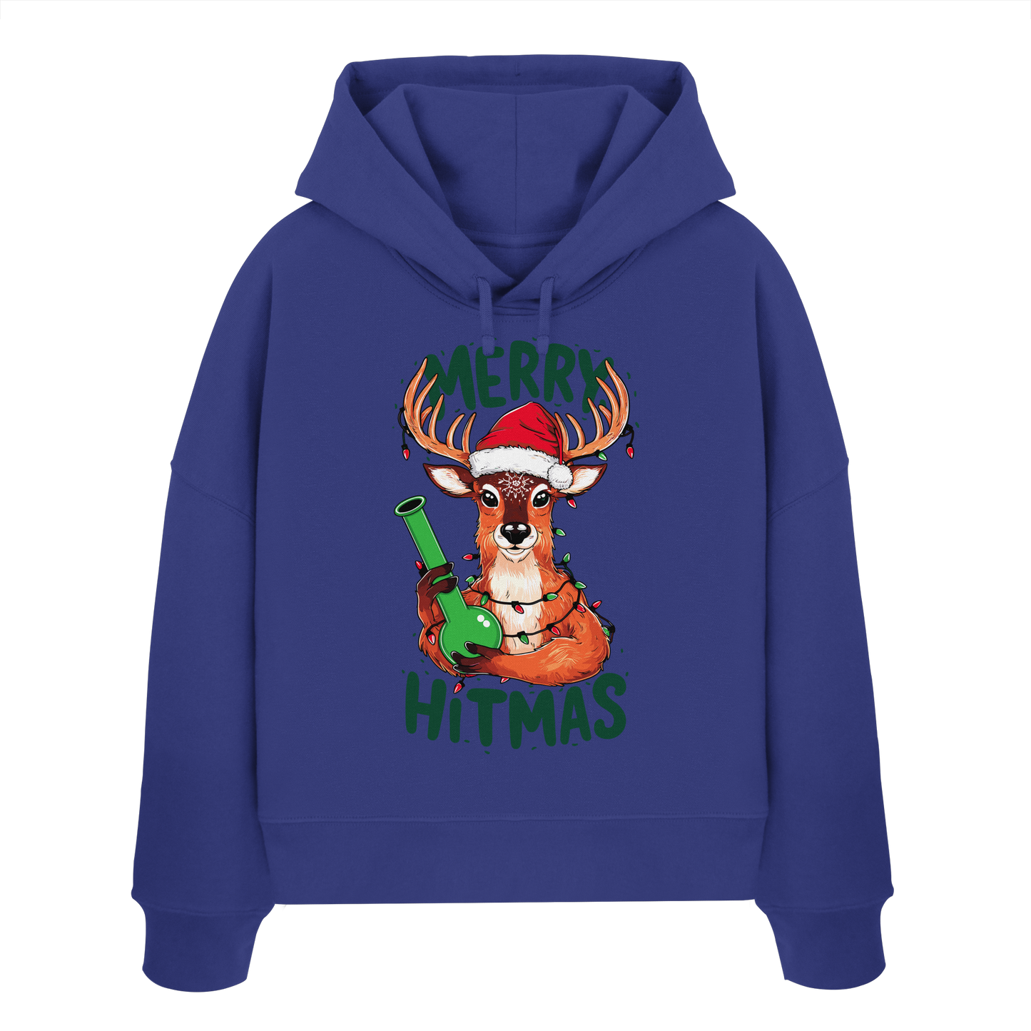 Bong Reindeer - Ladies Boxcut Hoodie