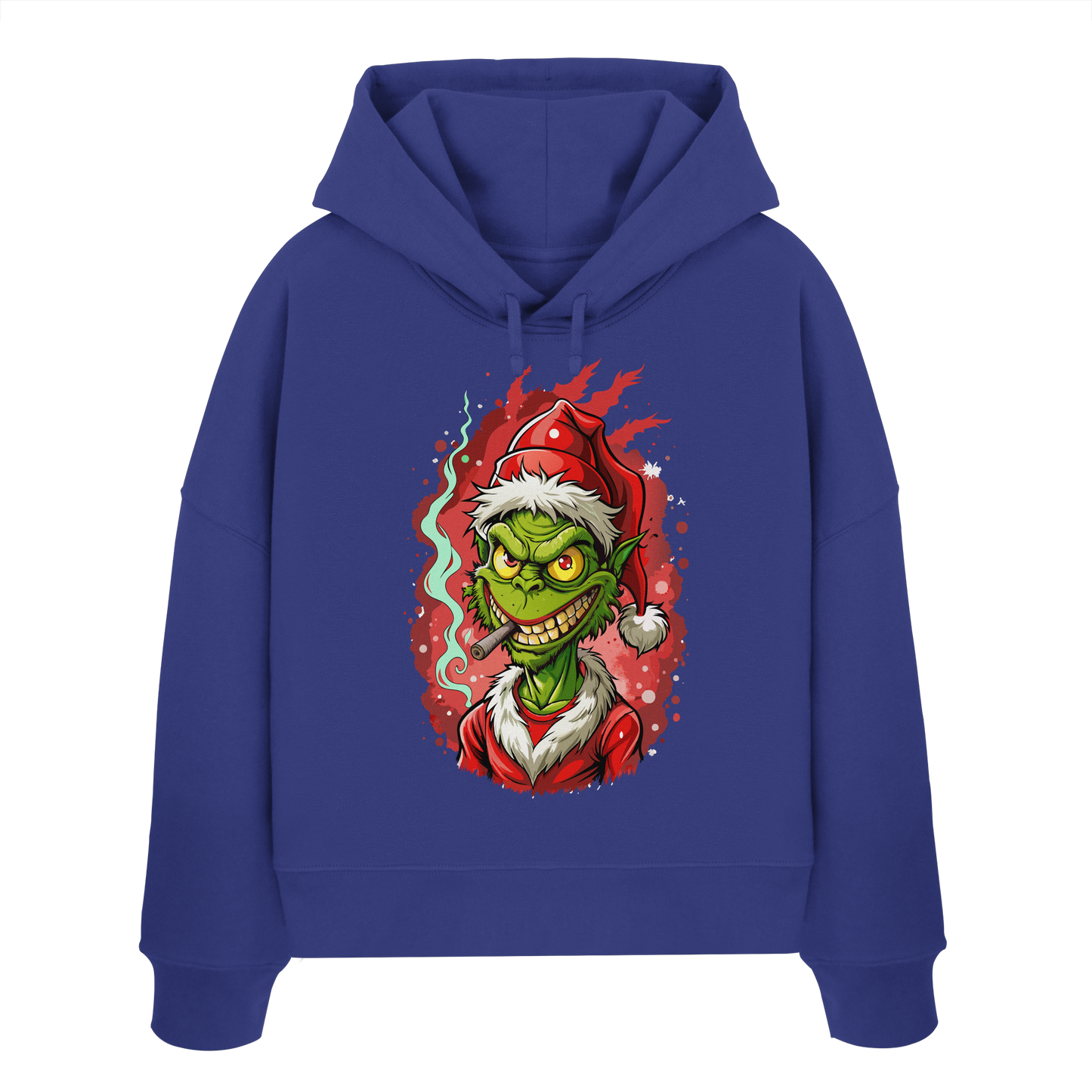 Angry Grinch - Ladies Boxcut Hoodie
