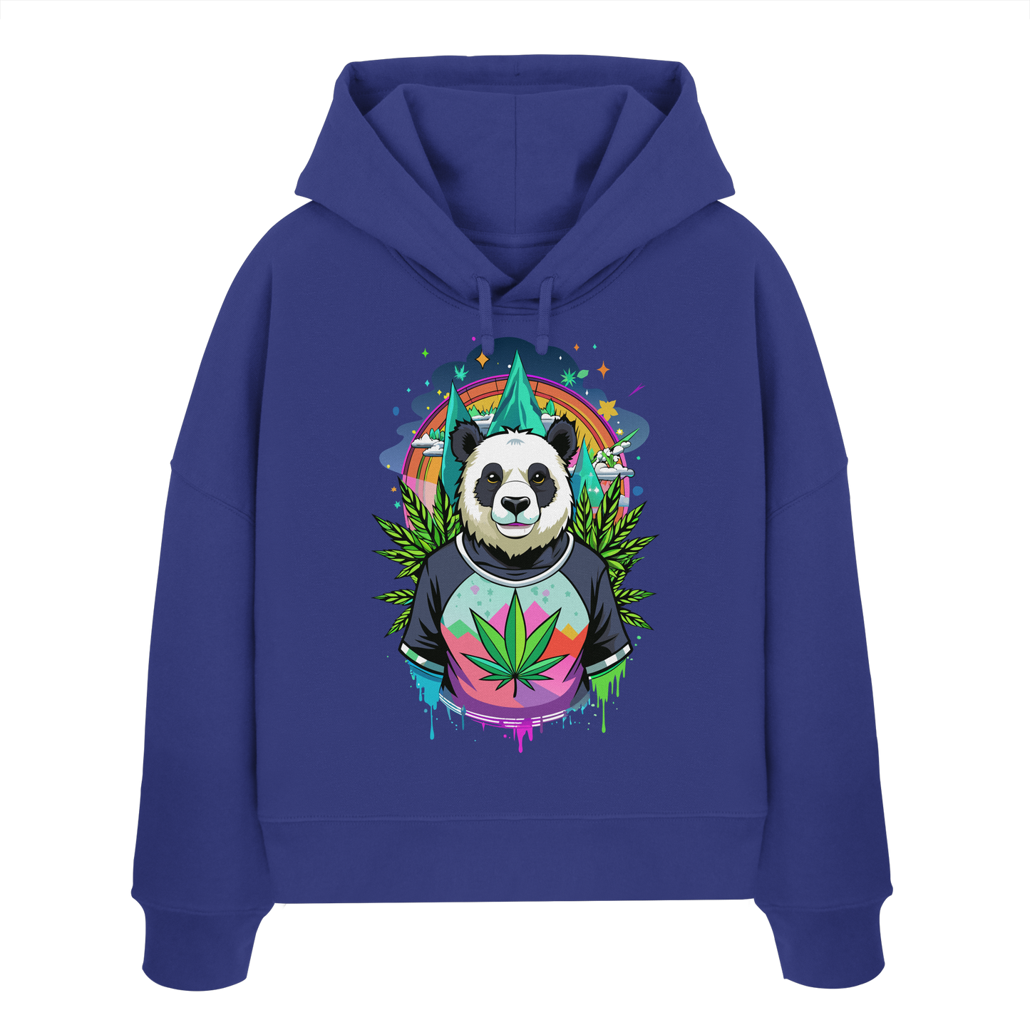 Panda Bear - Ladies Boxcut Hoodie