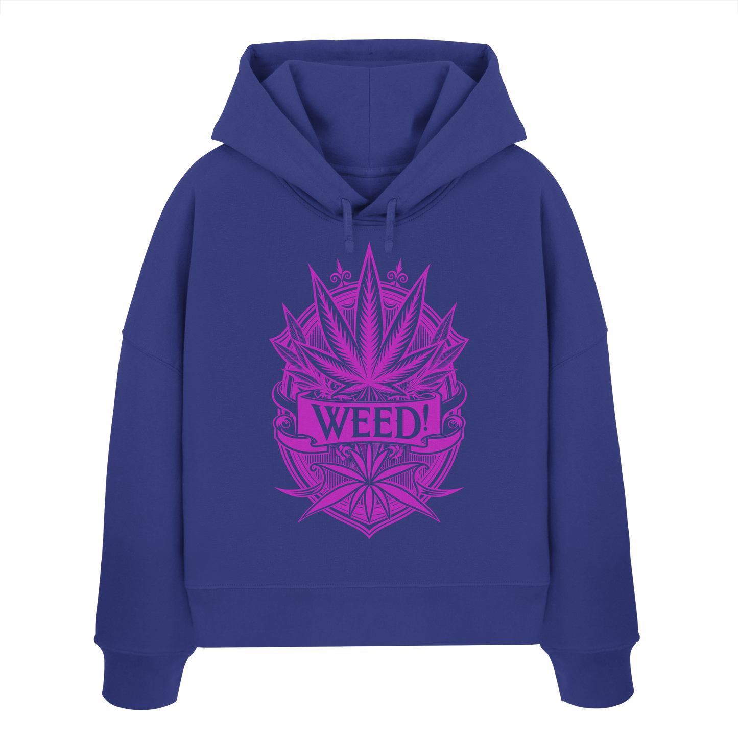 Pink Weed - Ladies Boxcut Hoodie