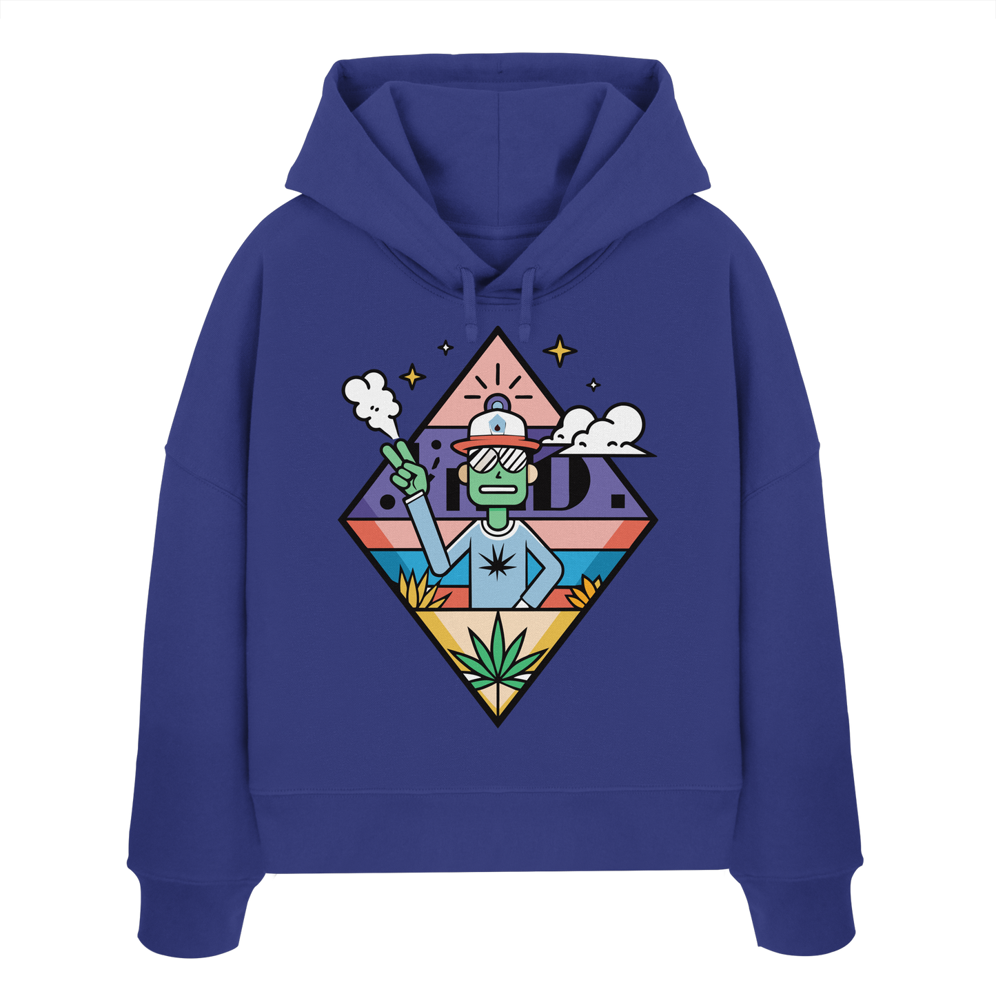 Peace Guy - Ladies Boxcut Hoodie