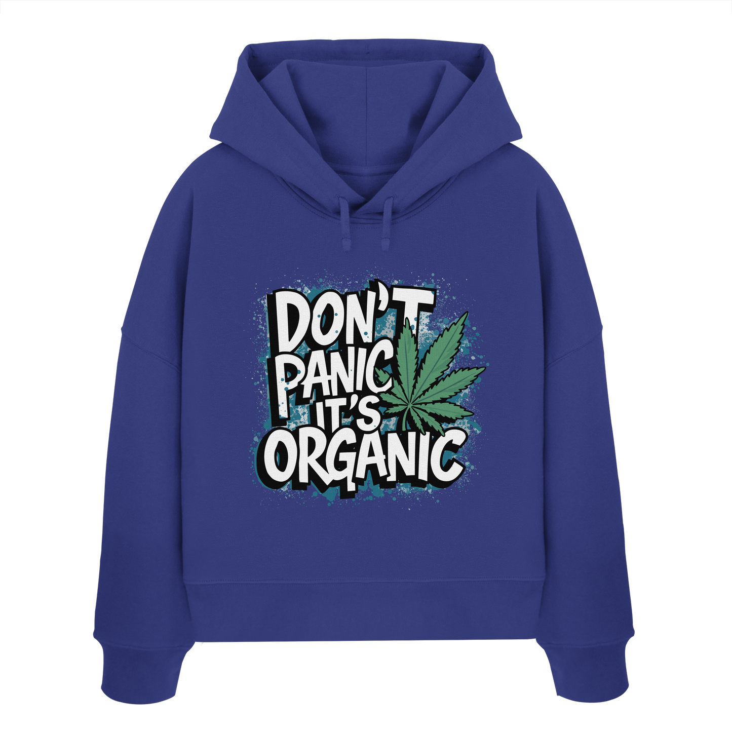 Don't Panic - Ladies Boxcut Hoodie