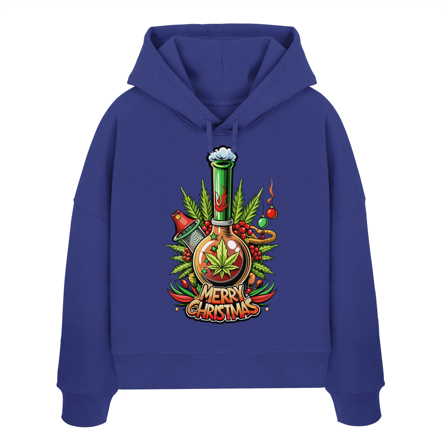 Bong Christmas - Ladies Boxcut Hoodie